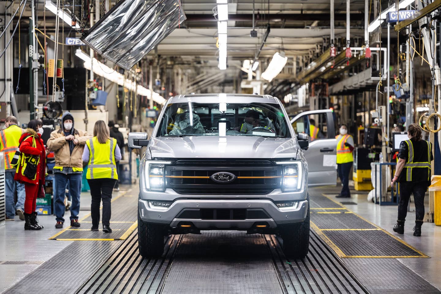 The 40 millionth Ford F-150 on the production line in 2022