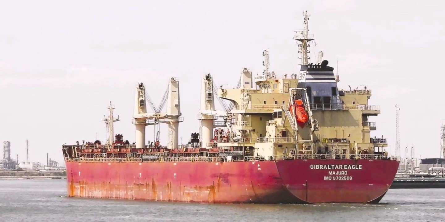 The M/V Gibraltar Eagle was hit by a Houthi anti-ship ballistic missile.