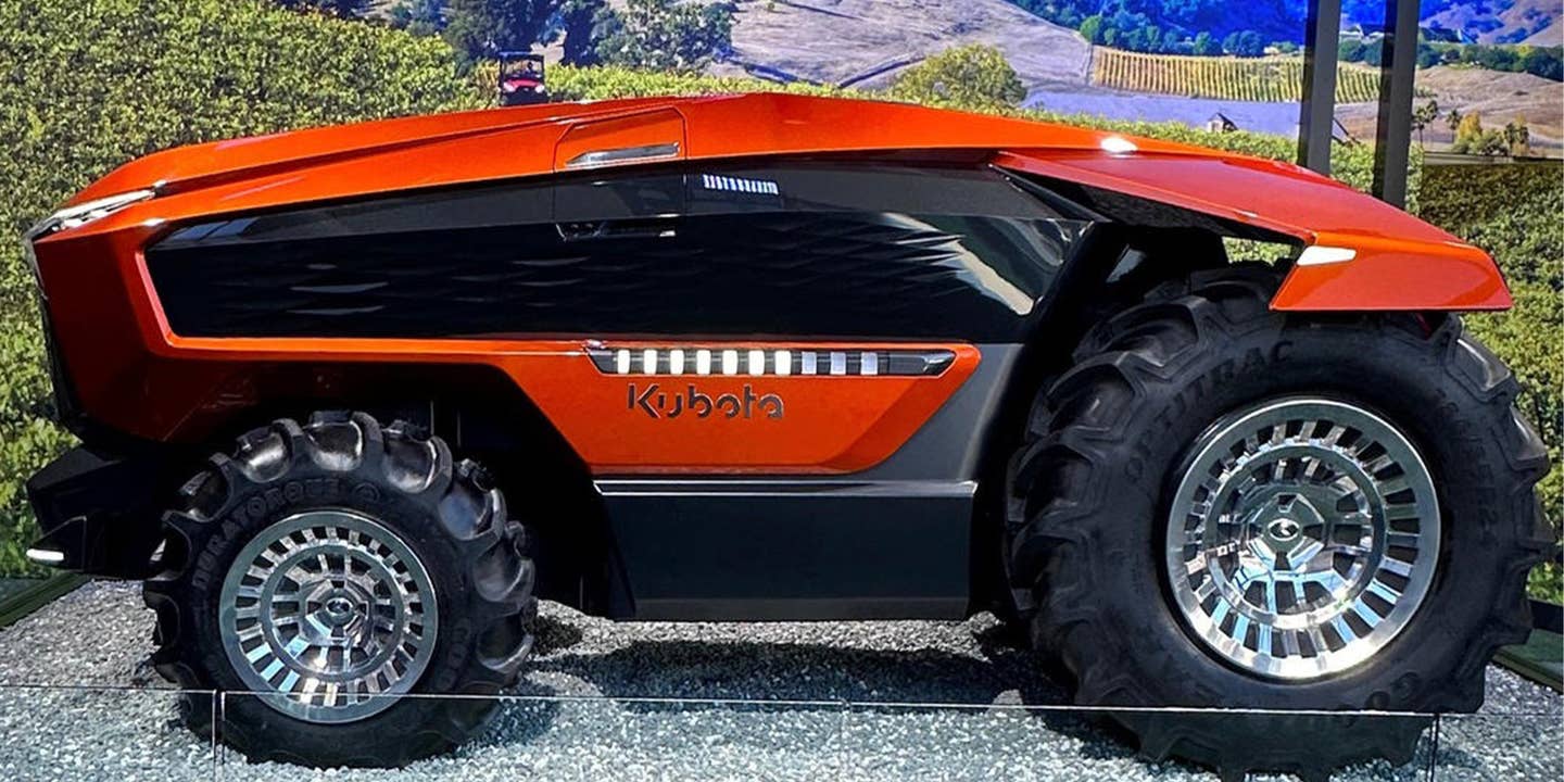 Kubota Concept Tractor Rides on Polished 24s Like a Cummins Brodozer
