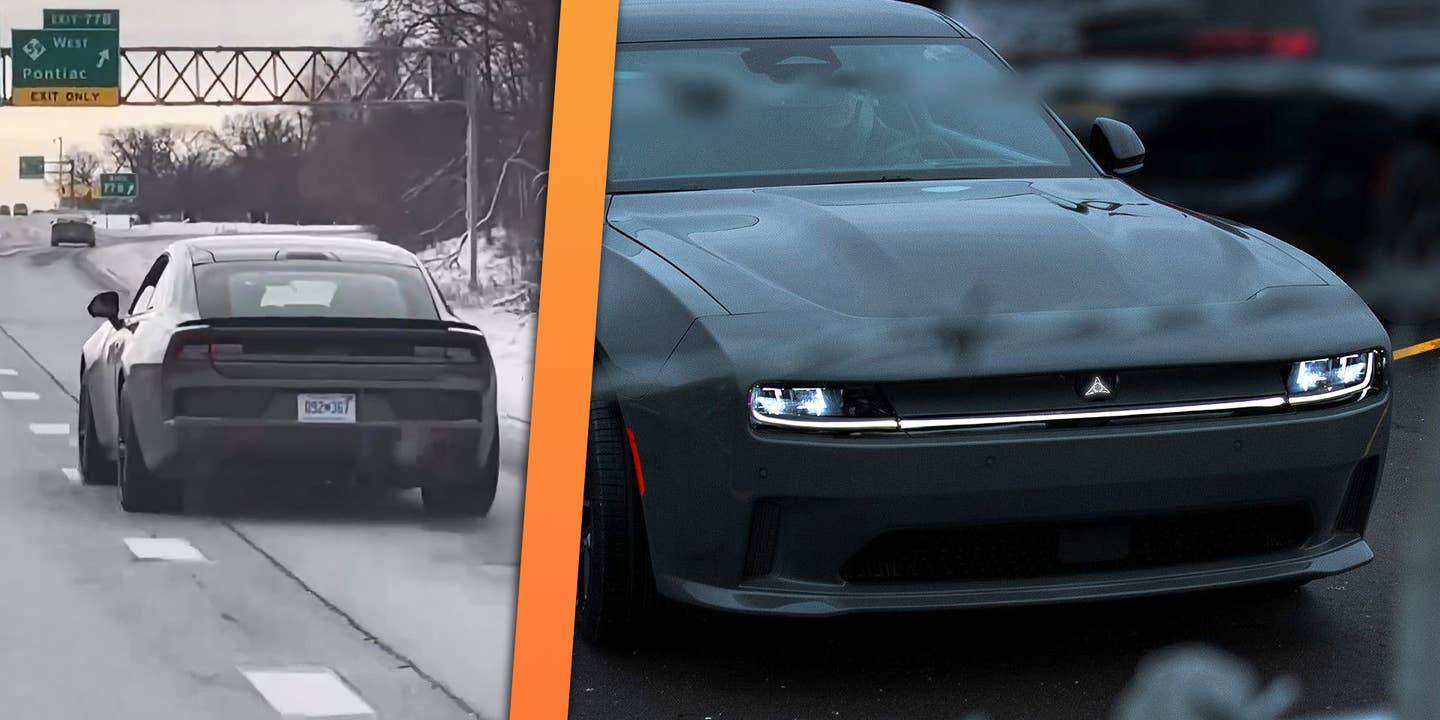 Spotted: Watch the 2025 Dodge Charger Daytona Cruise on a Highway