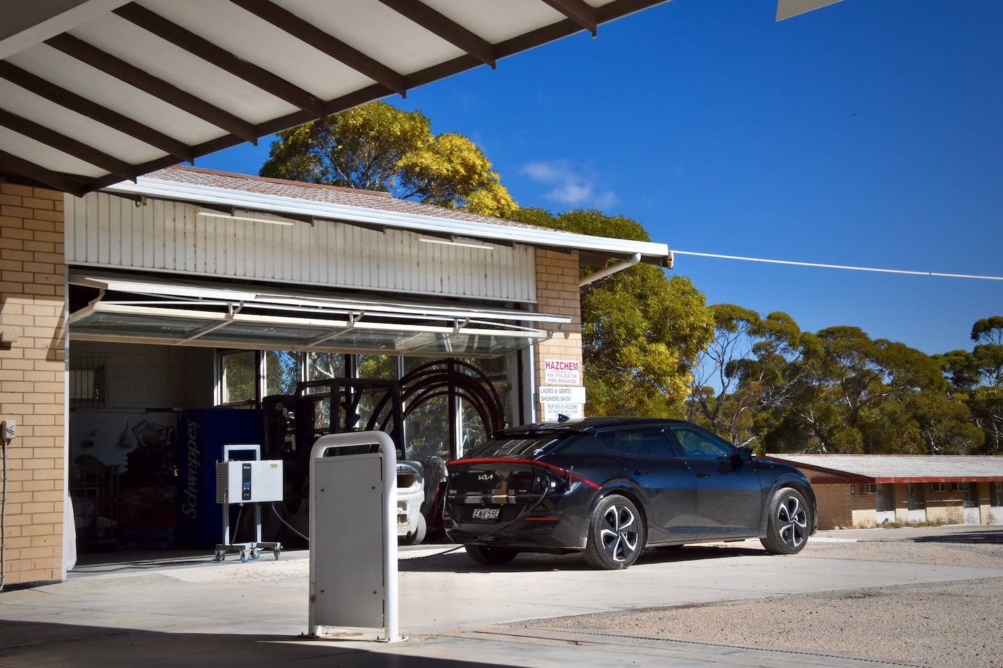 2022 Kia EV6 charging in rural Australia