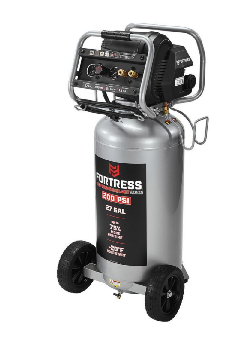Fortress 27-Gallon 200 PSI Vertical Shop Air Compressor for $349.99