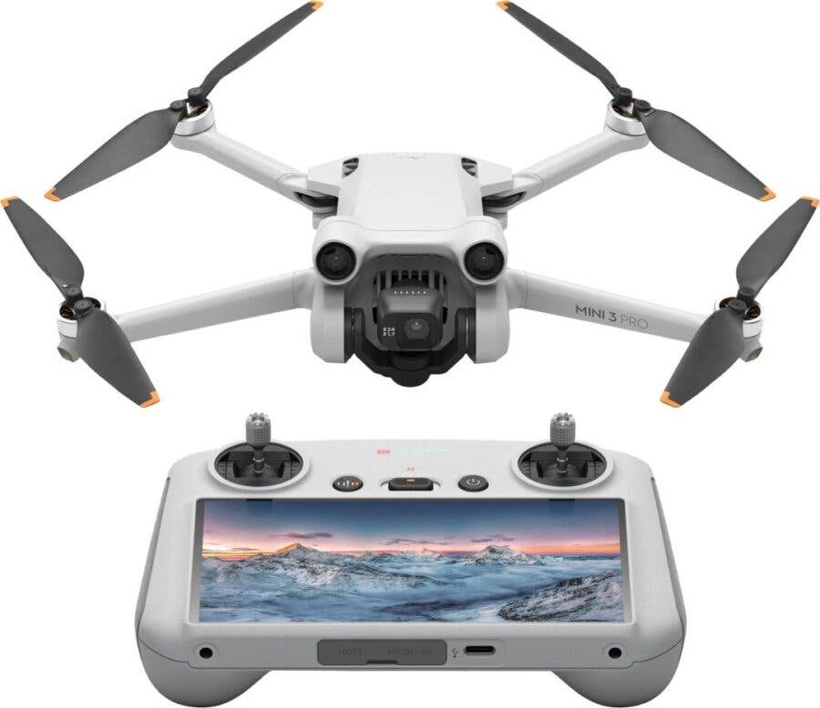 DJI Mini 3 Pro Drone and Remote Control with Built-in Screen for $729.99