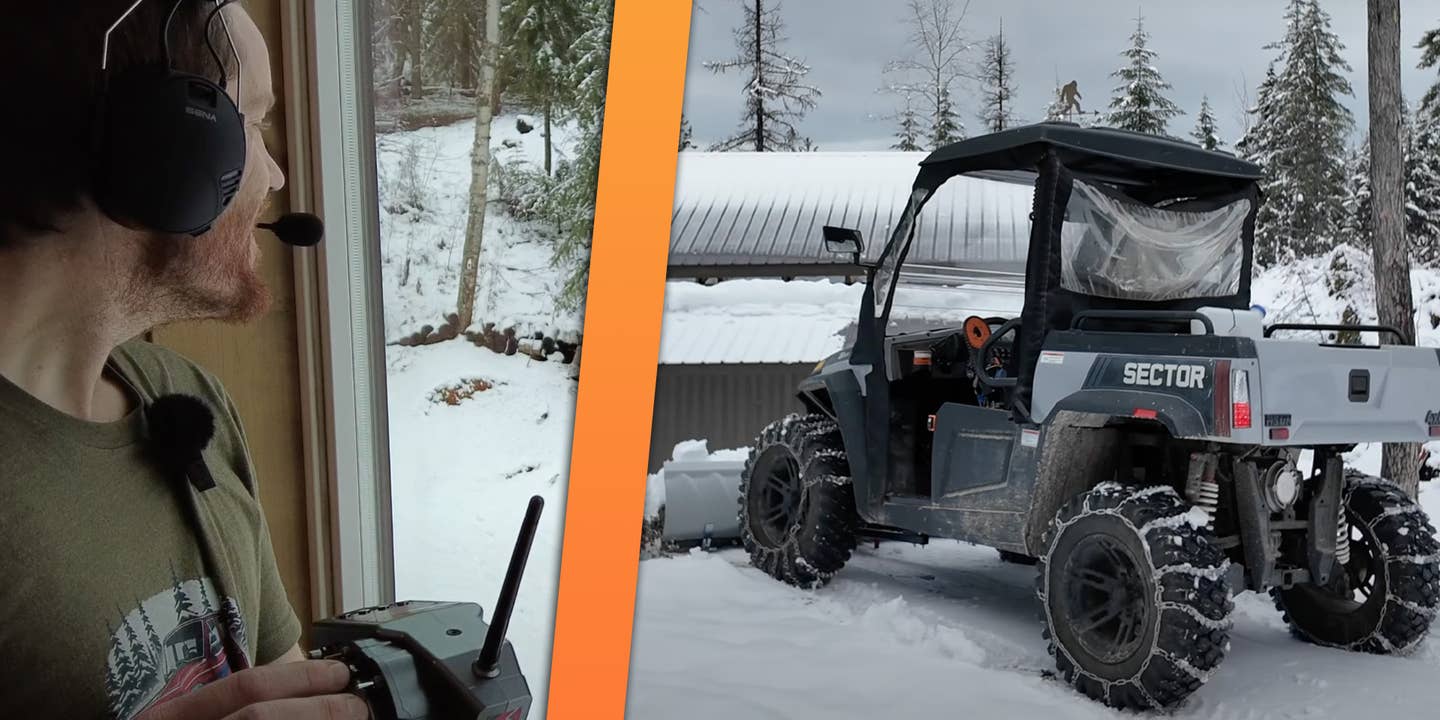 Homemade Remote Control UTV Snow Plow Is How You Work Smarter, Not Harder