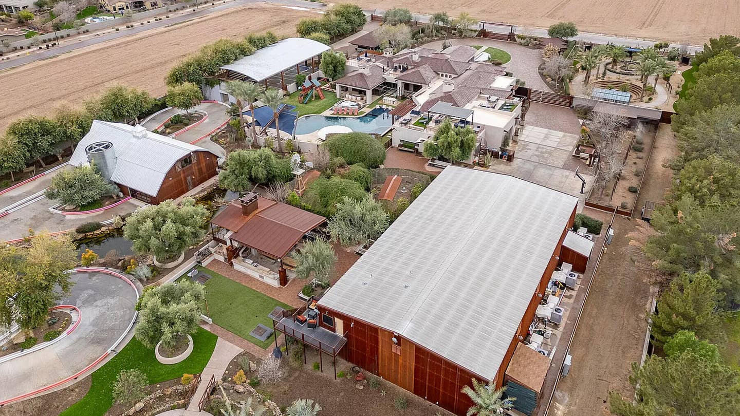 $20M Arizona Mansion Comes With a Go-Kart Track and Fully Stocked Racing Garage