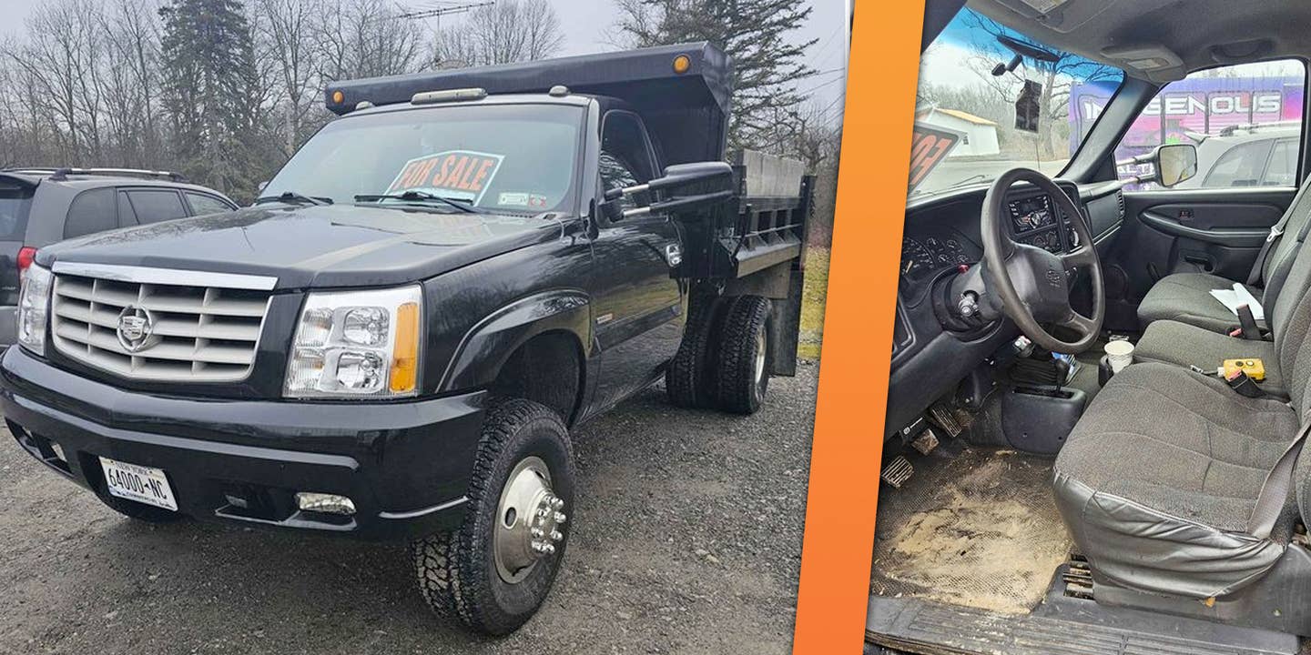 For Sale: The Cadillac Escalade Dump Truck With a Diesel and a Manual
