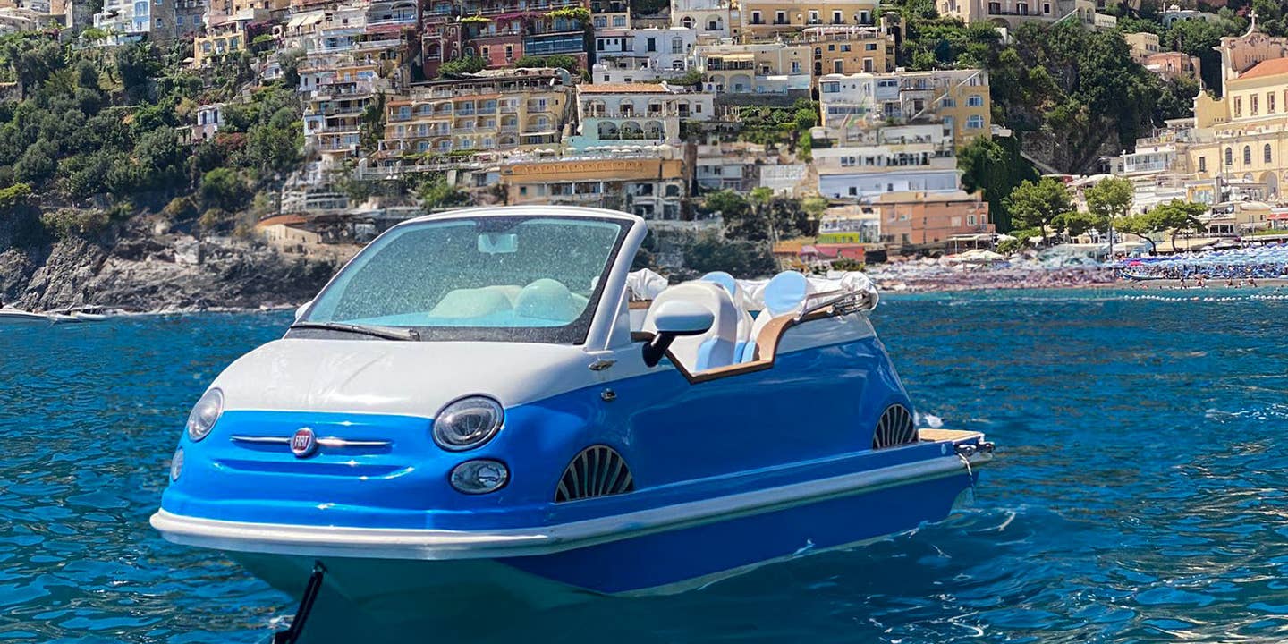 A Fiat 500 Boat Is the Most Stylish Way to Sail the Amalfi Coast