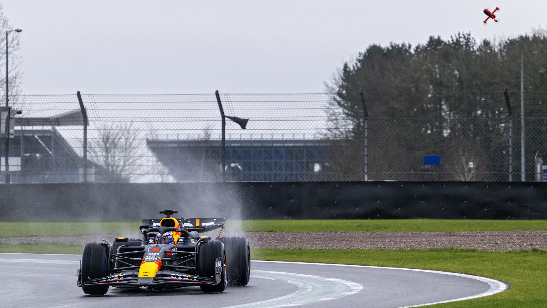 Watch the World’s Fastest Camera Drone Chase an F1 Car at 200 MPH