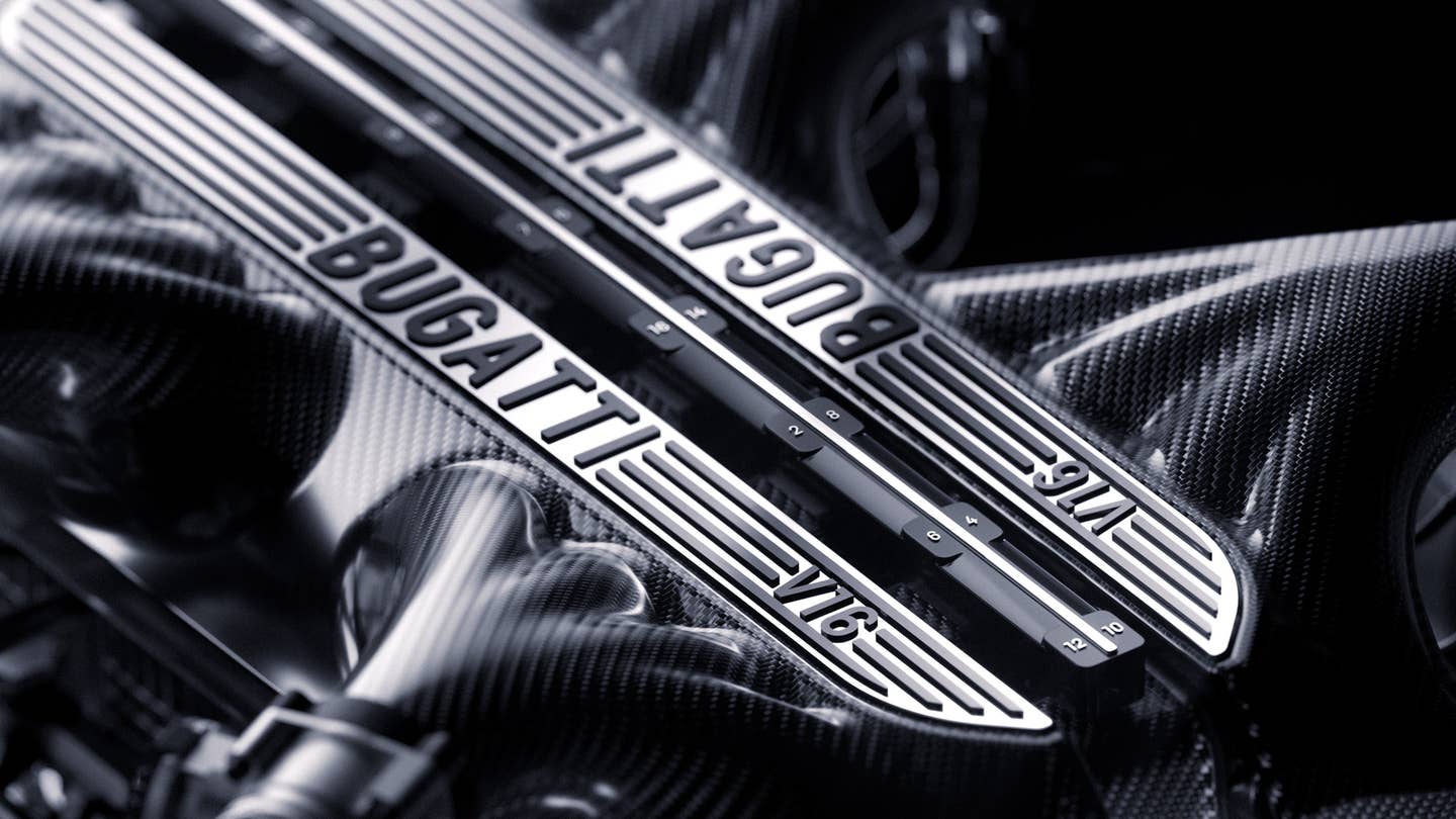 Bugatti Chiron Successor Will Use a V16 Hybrid, Have a Listen