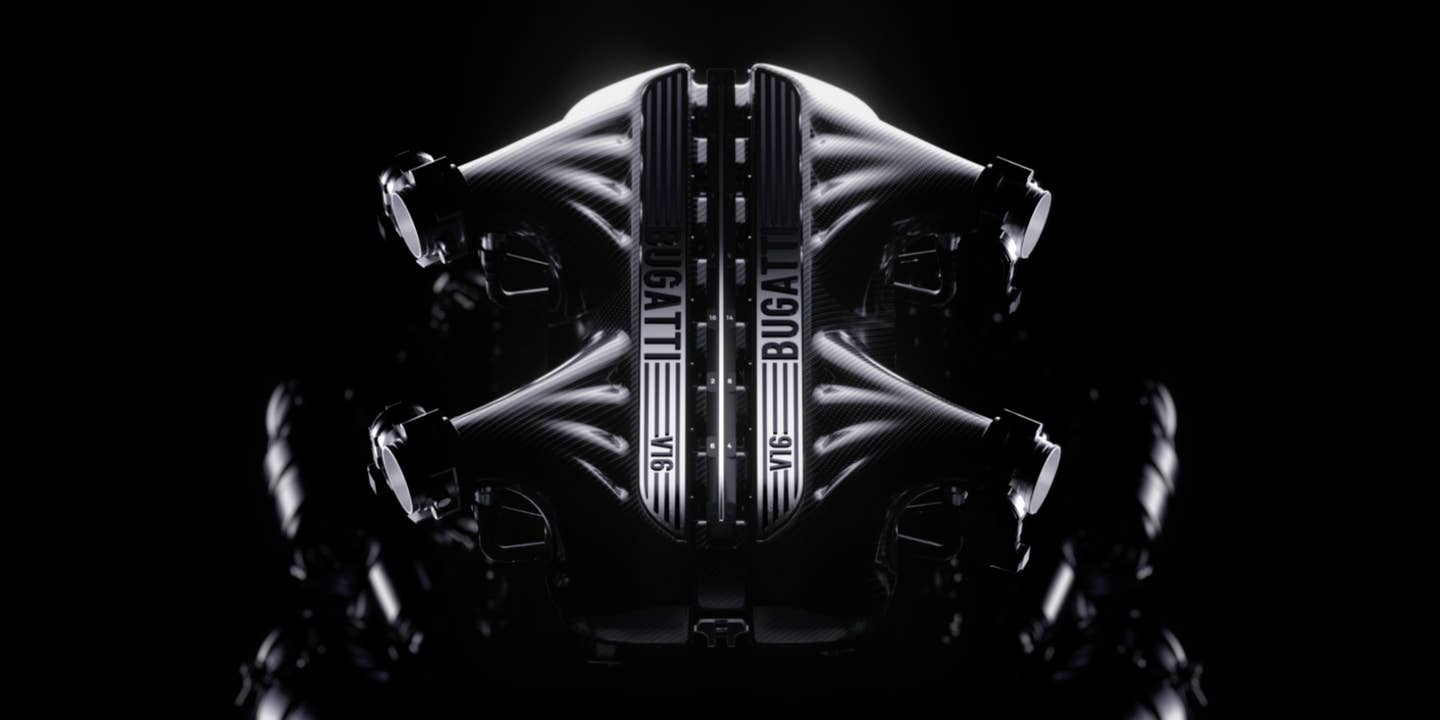 1,800 HP, No Turbos: Bugatti’s New Hybrid V16 Engine