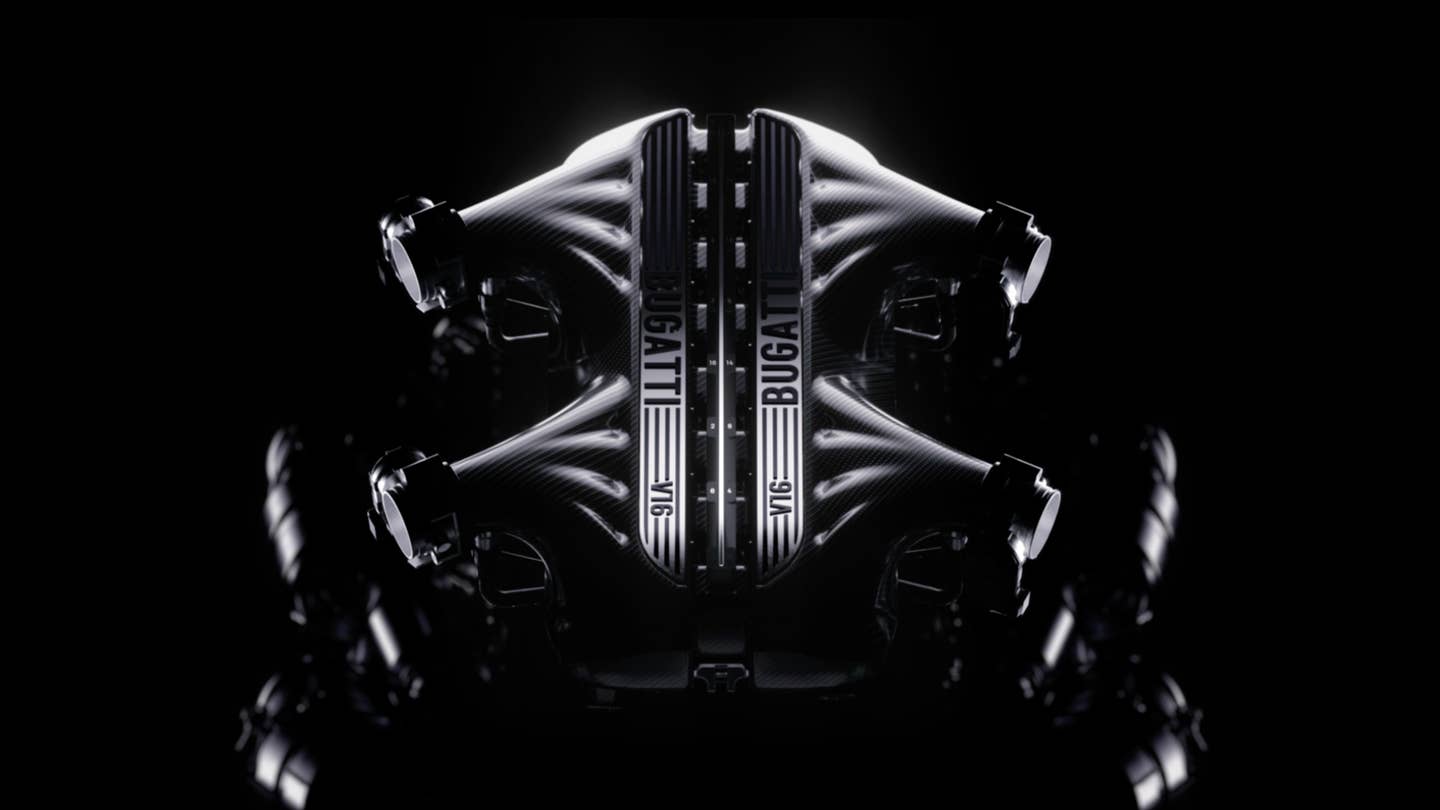 Bugatti's new V16. <em>Bugatti</em>