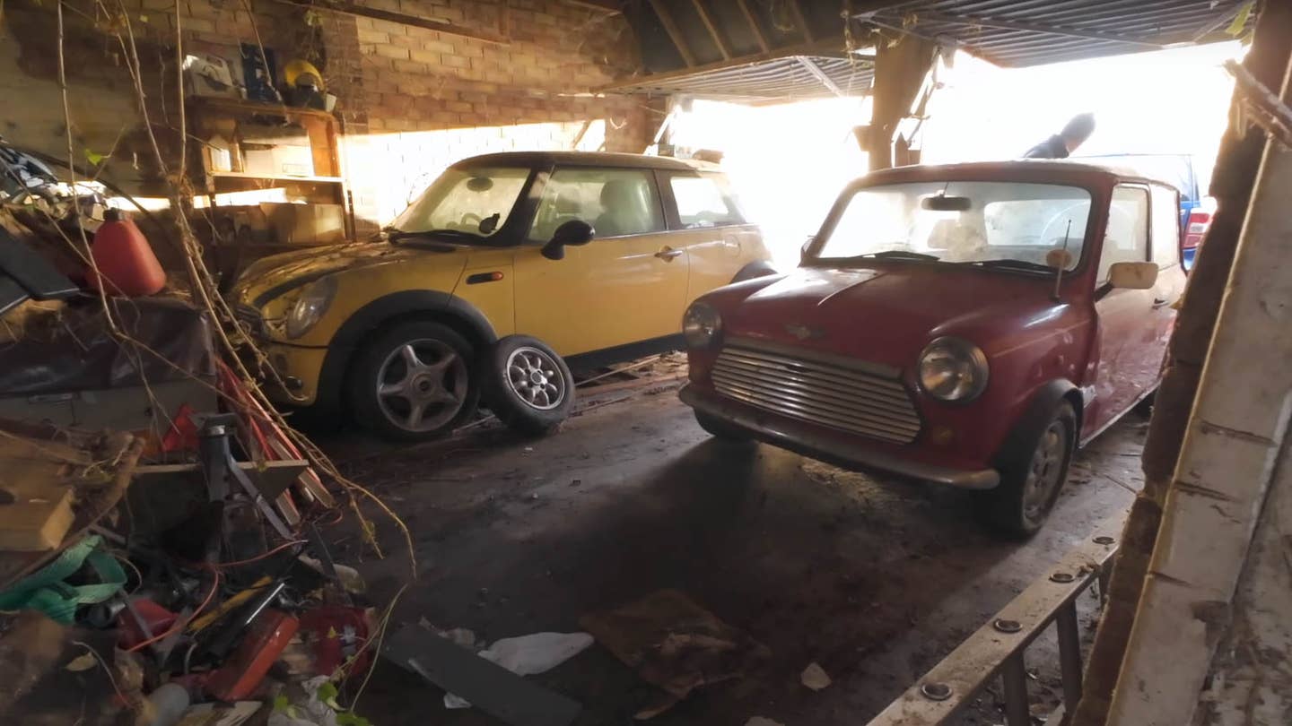 These Two Barn Find Minis Were Finally Freed From Their Overgrown Garage