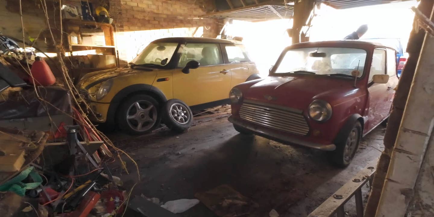 These Two Barn Find Minis Were Finally Freed From Their Overgrown Garage