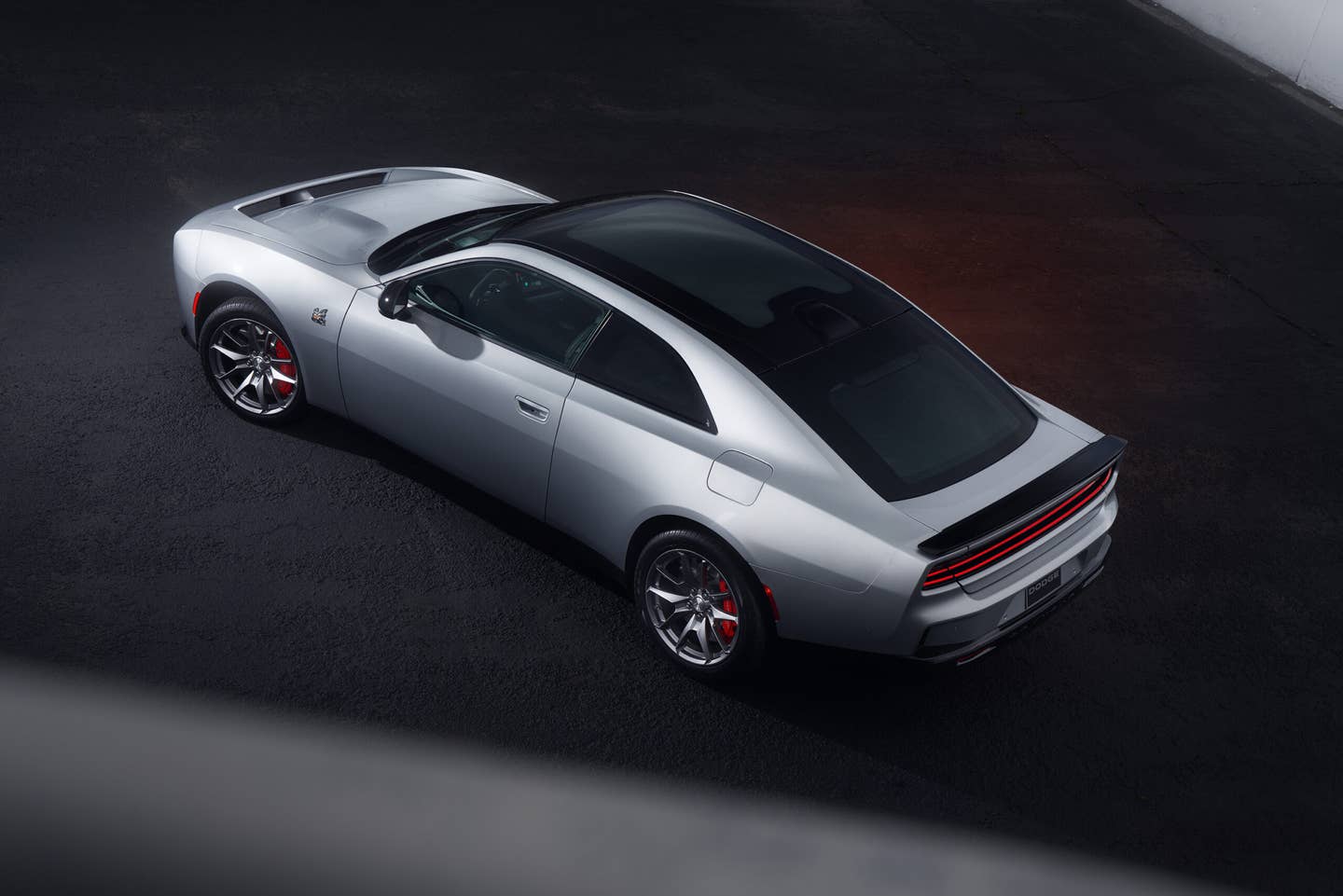 The optional full-length glass roof of the all-new Dodge Charger enhances the open-air feel of the cabin, and along with the large rear hatch provides an expansive glass canopy.