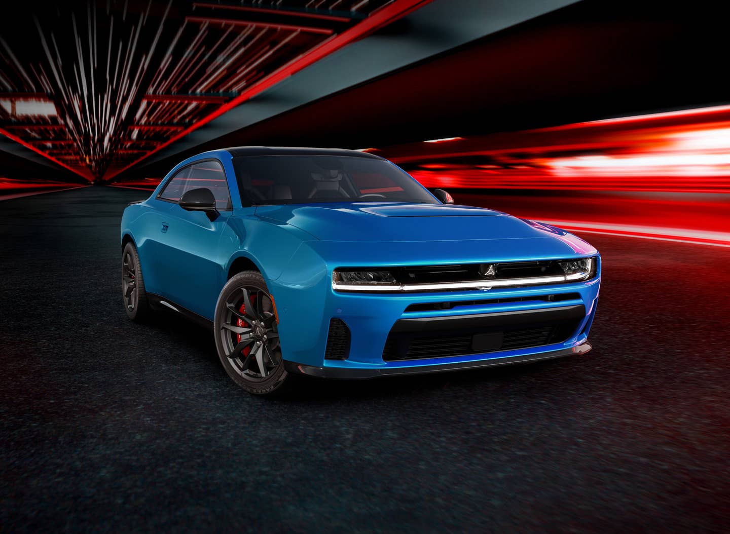 The all-new Dodge Charger offers performance choices via multi-energy powertrain options, including the 550-horsepower Dodge Charger SIXPACK H.O. (shown here) powered by the 3.0L Twin Turbo Hurricane High Output engine and the 420-horsepower Dodge Charger SIXPACK S.O. fueled by the 3.0L Twin Turbo Hurricane Standard Output engine.