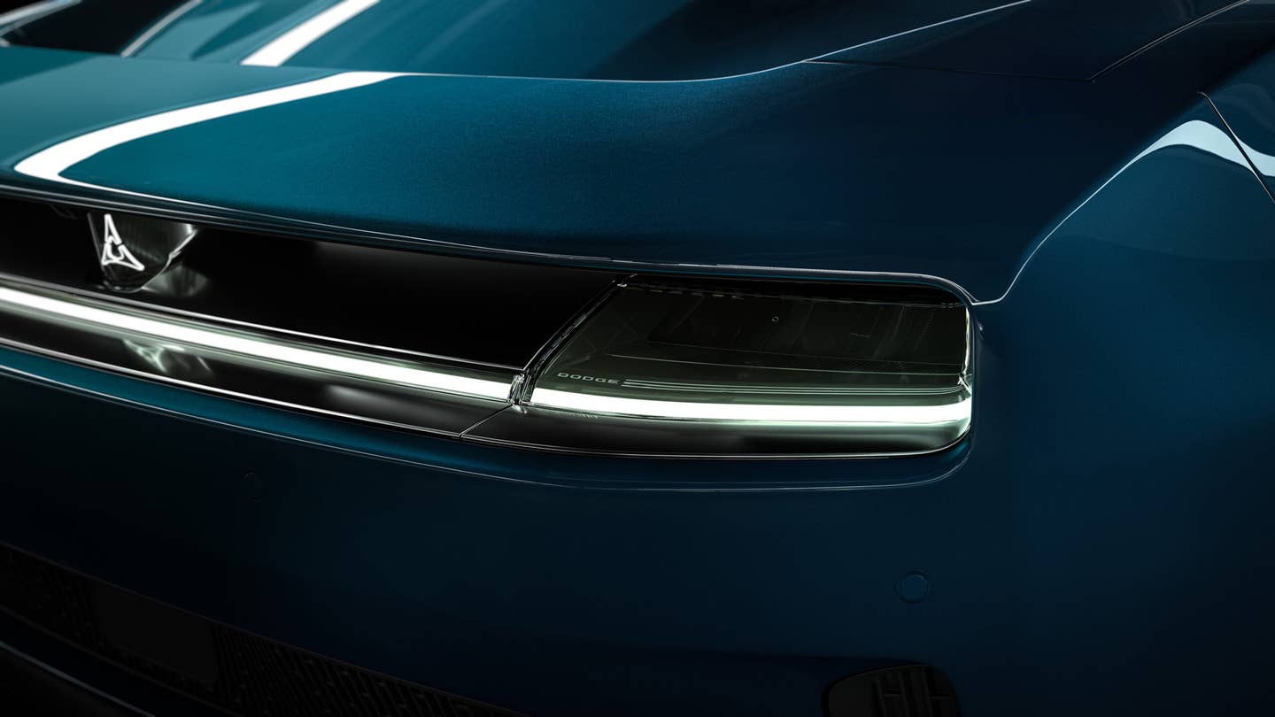 The Dodge logo is subtly laser-etched in the headlamps of the all-new Dodge Charger.
