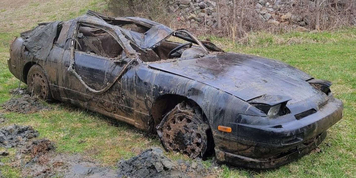 Stolen Nissan 240SX Spent 32 Years in a Lake and Still Looks Driftable
