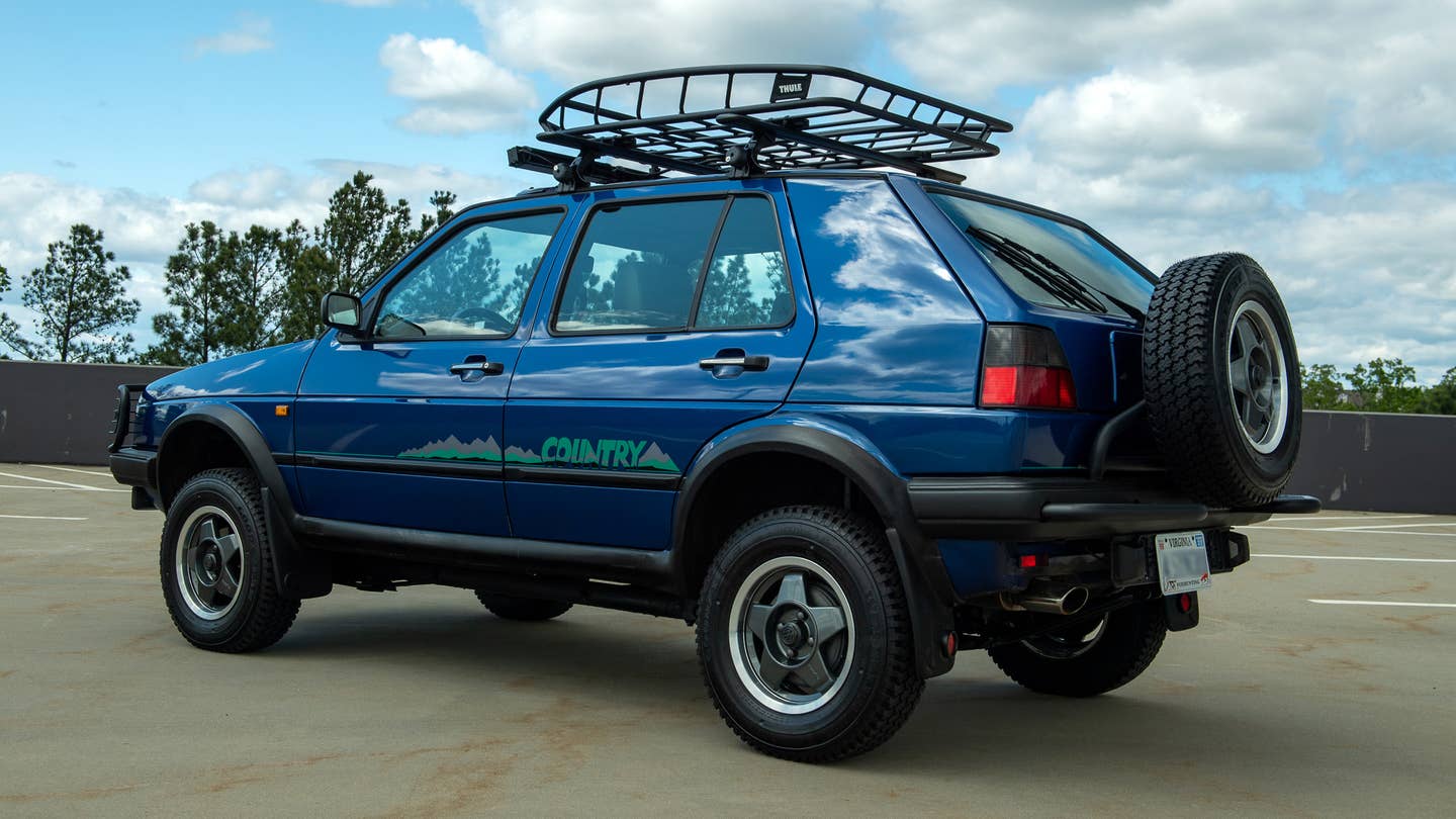 The eternally rad 1990 Volkswagen Golf Country.