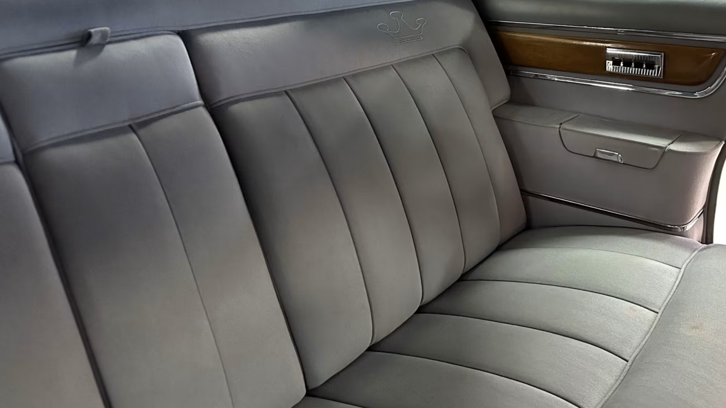 rear bench seat in a car