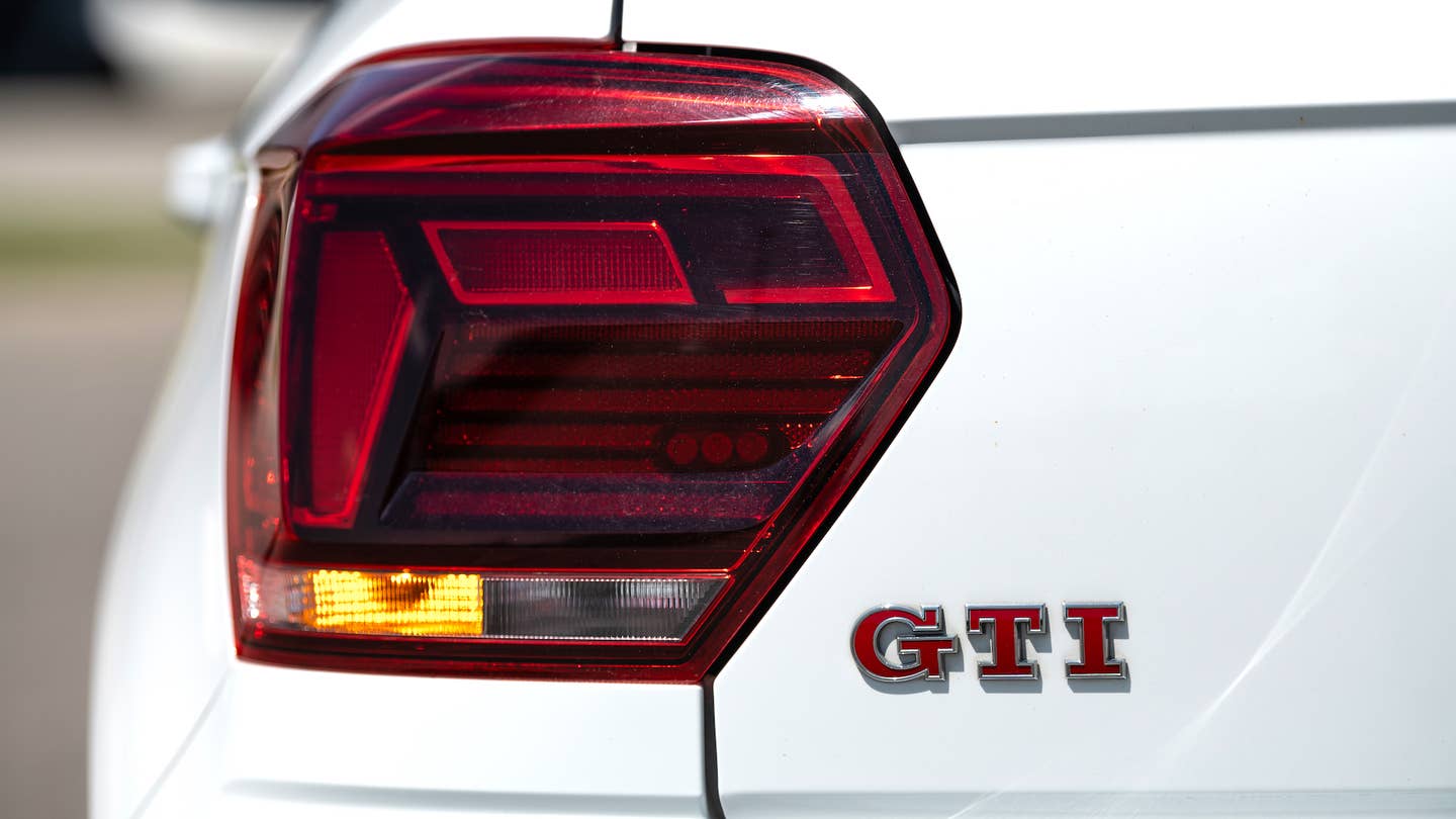 Volkswagen Polo GTI badge and turn signal