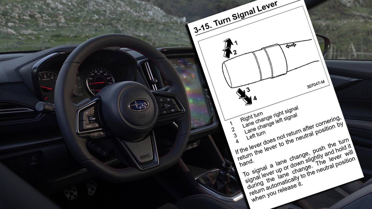 2024 Subaru WRX Ditches Nonsensical BMW-Style Turn Signal Stalks