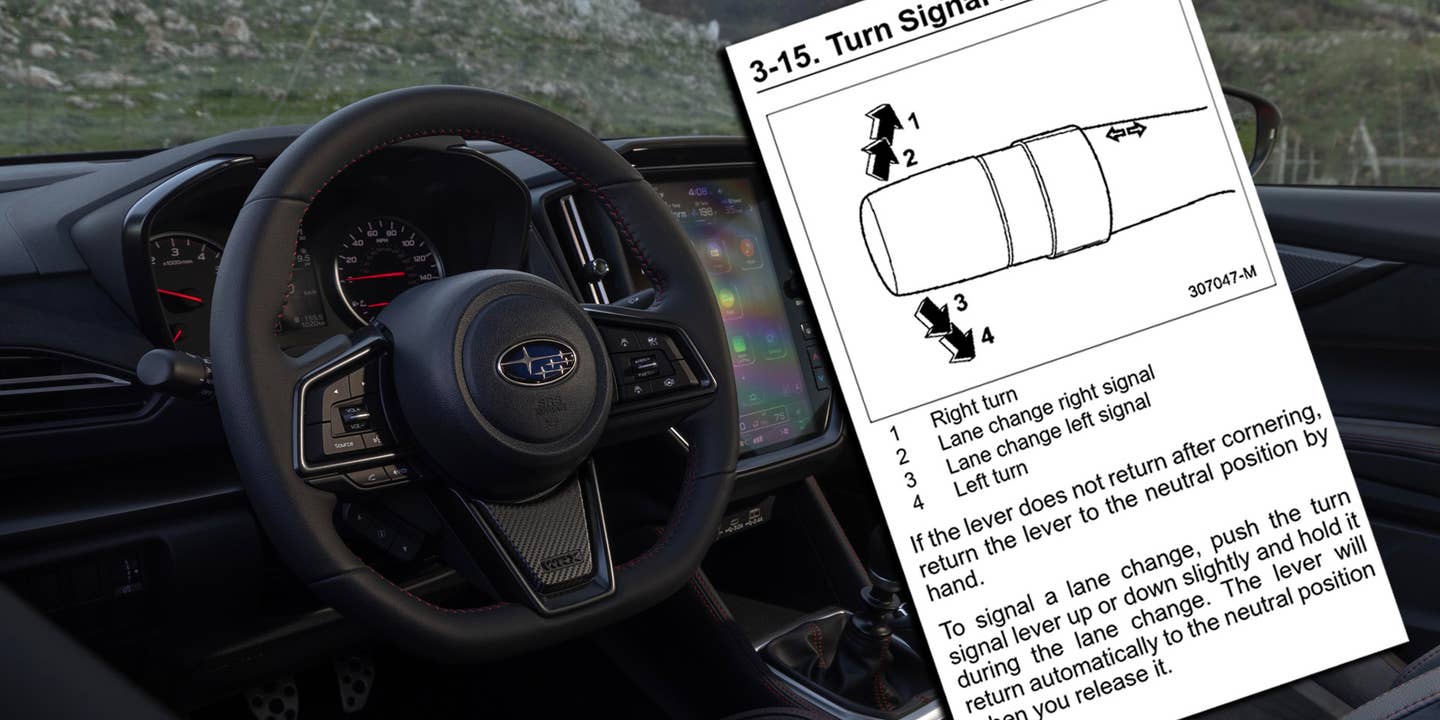 2024 Subaru WRX Ditches Nonsensical BMW-Style Turn Signal Stalks