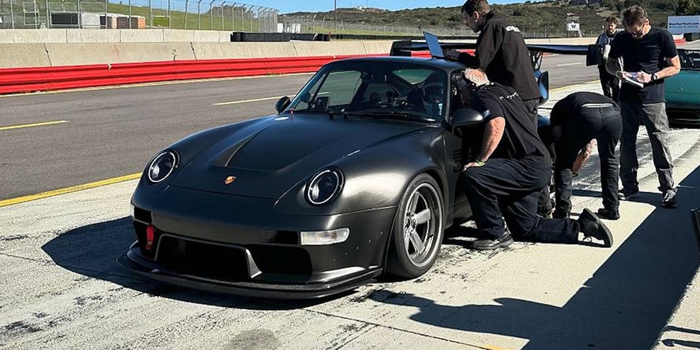 Gunther Werks Turbo prototype at Laguna Seca