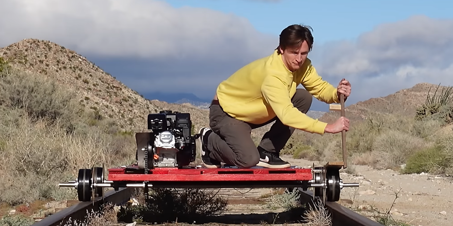 YouTuber Builds Rail Go-Kart to Explore Century-Old Abandoned Train Bridge