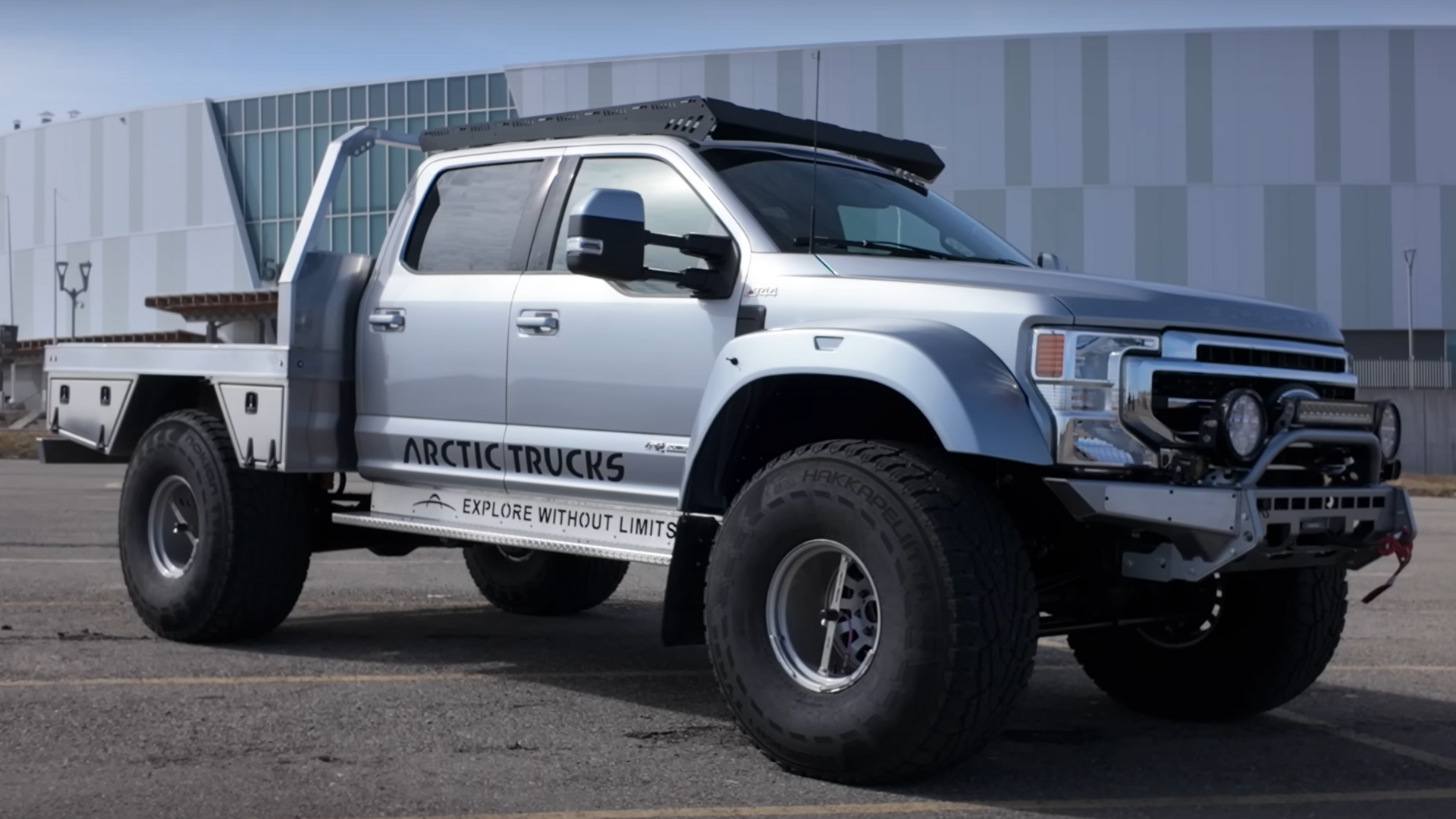 Massive Ford Super Duty designed for Arctic dwarf Raptors and everything in the middle