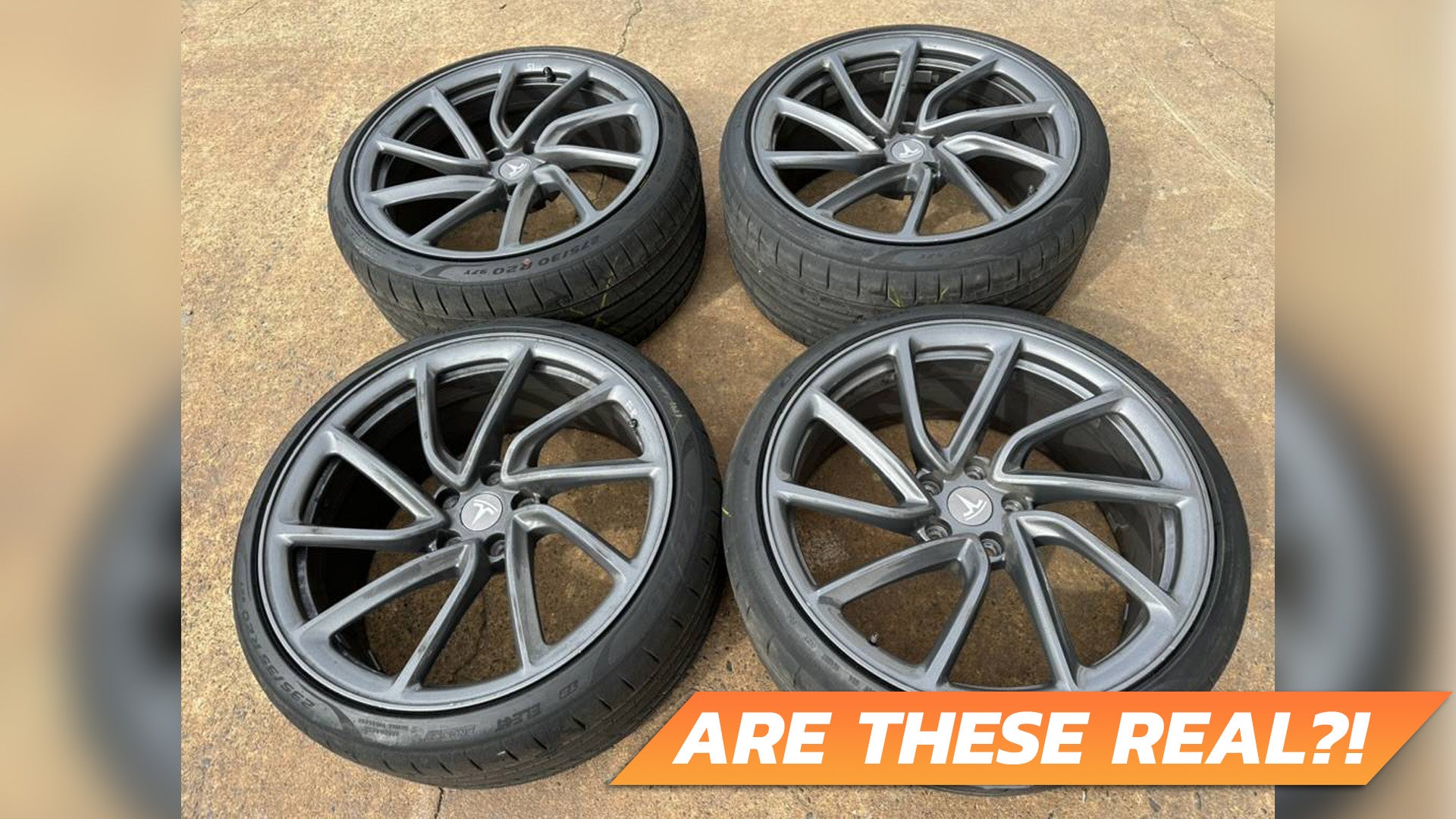 Are these unreleased Tesla Model 3 checkered wheels actually listed on Craigslist?