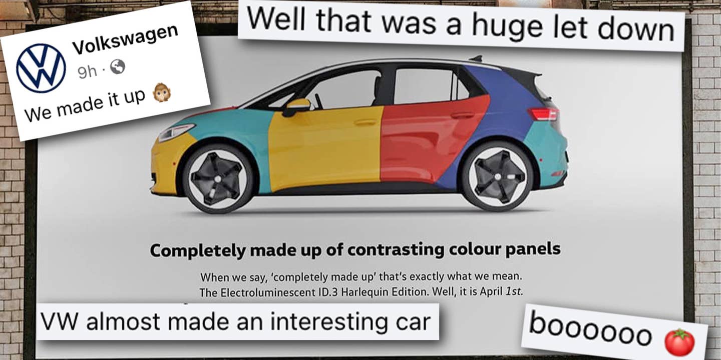 VW Burned Its Biggest Fans With This Bad April Fools’ Day Joke