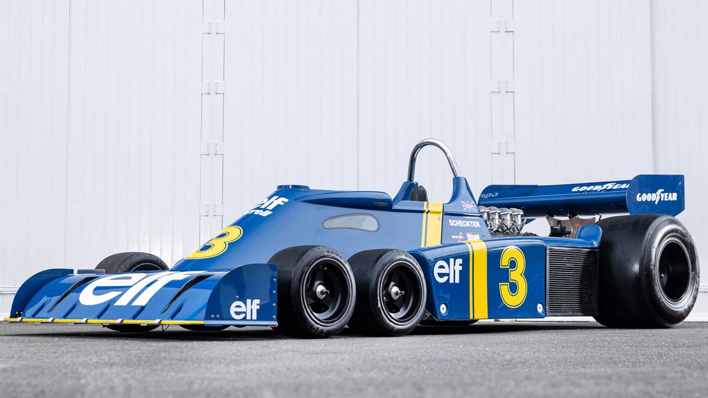 One of Tyrrell's Iconic P34 Six-Wheeled F1 Cars Is Being Auctioned