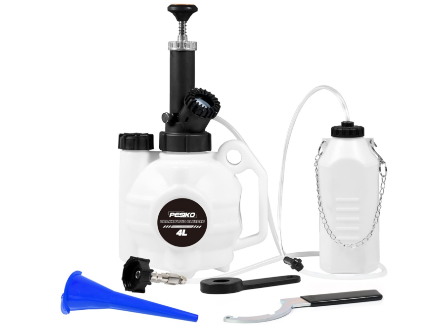4L Manual Brake Fluid Bleeder Kit with Hand Pump and Catch Bottle for $63.99
