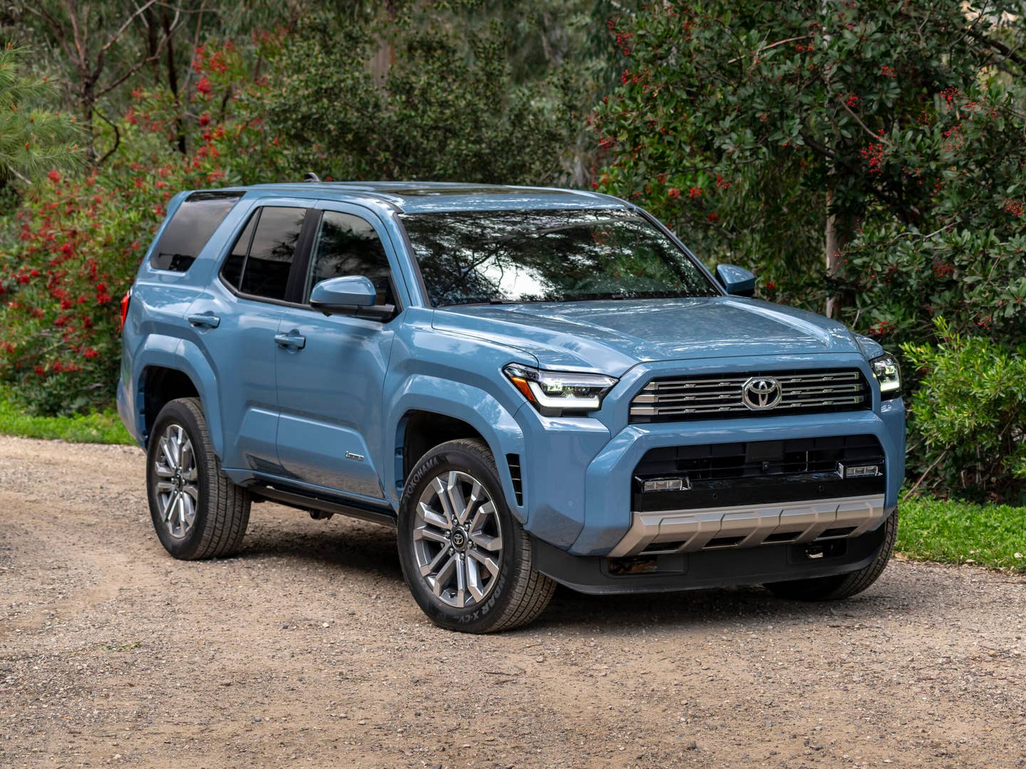 This is a 2025 4Runner Limited in "Heritage Blue." The more I look at this color, the more I like it. A white roof would look good on this, maybe even white wheels. The Limited trim will be available with the non-hybrid engine, making it a candidate for manual transmission fitment. <em>Toyota</em>
