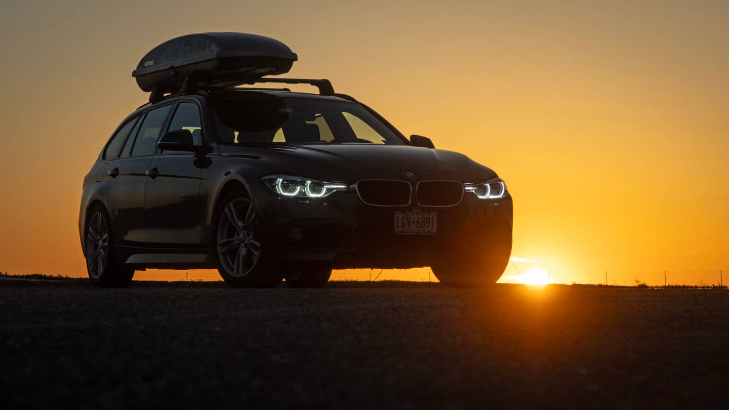 BMW F31 in Kansas sunset