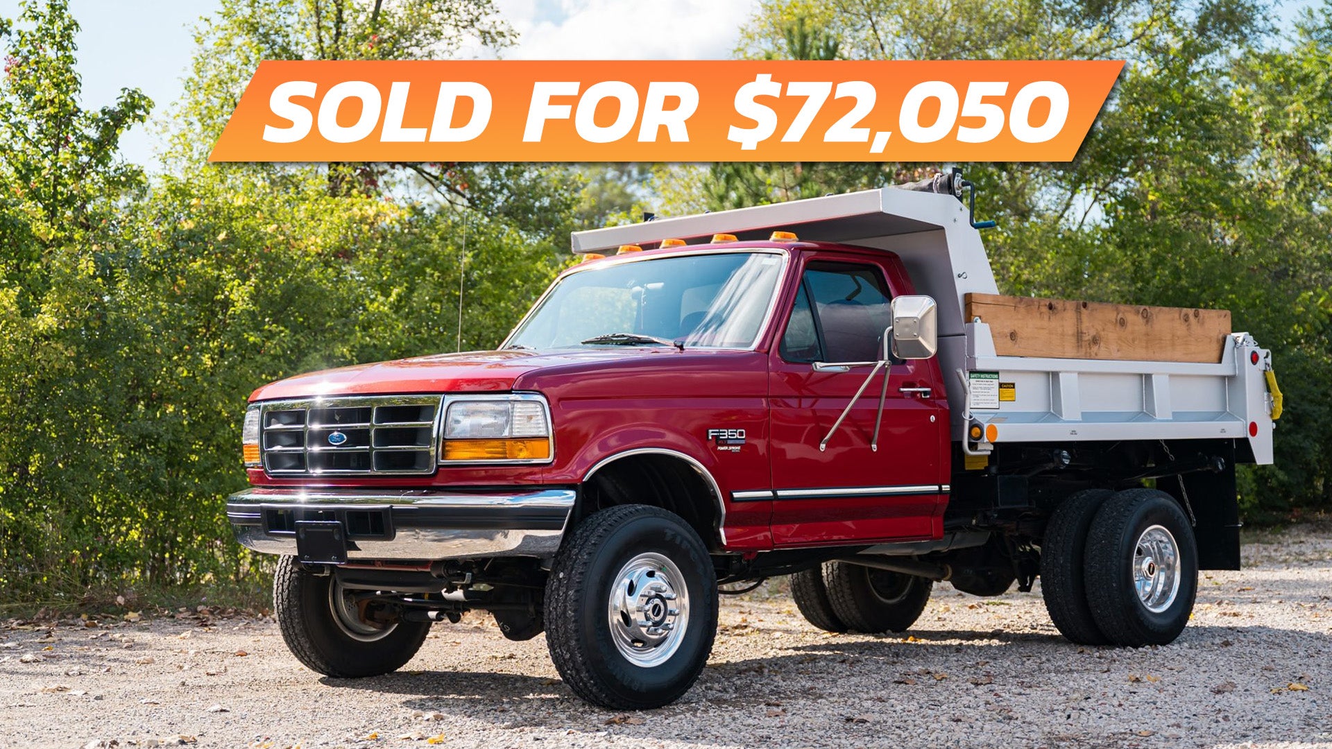Here’s Why This 1997 Ford Dump Truck Is Almost a Steal at $72K – The Drive