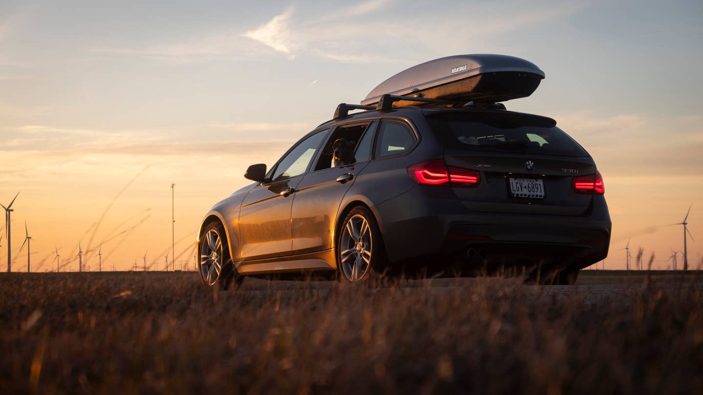 BMW F31 in sunset