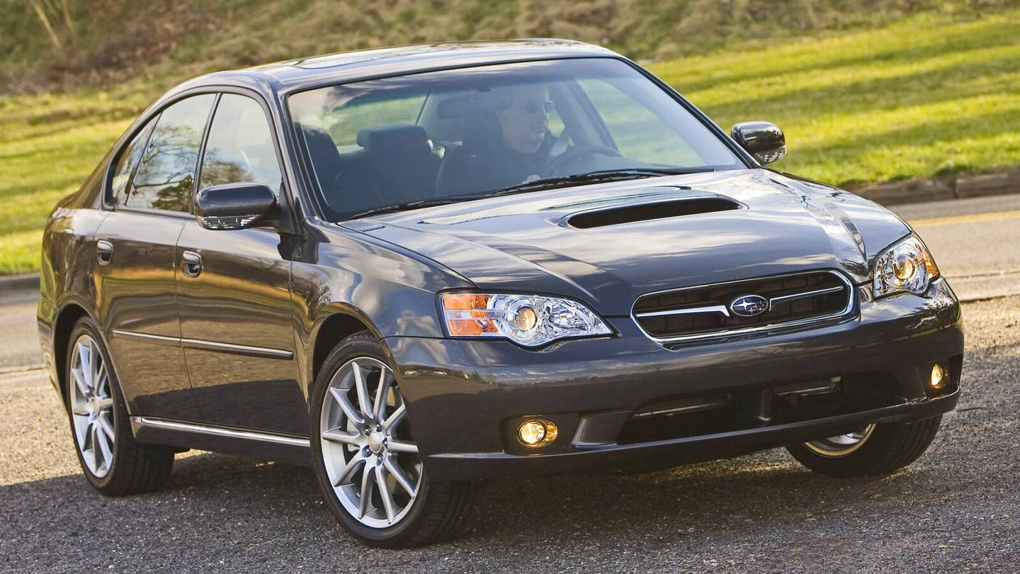 This is a 2007 Legacy 2.5GT spec.B; a particularly neat Legacy variant we got stateside. <em>Subaru</em>