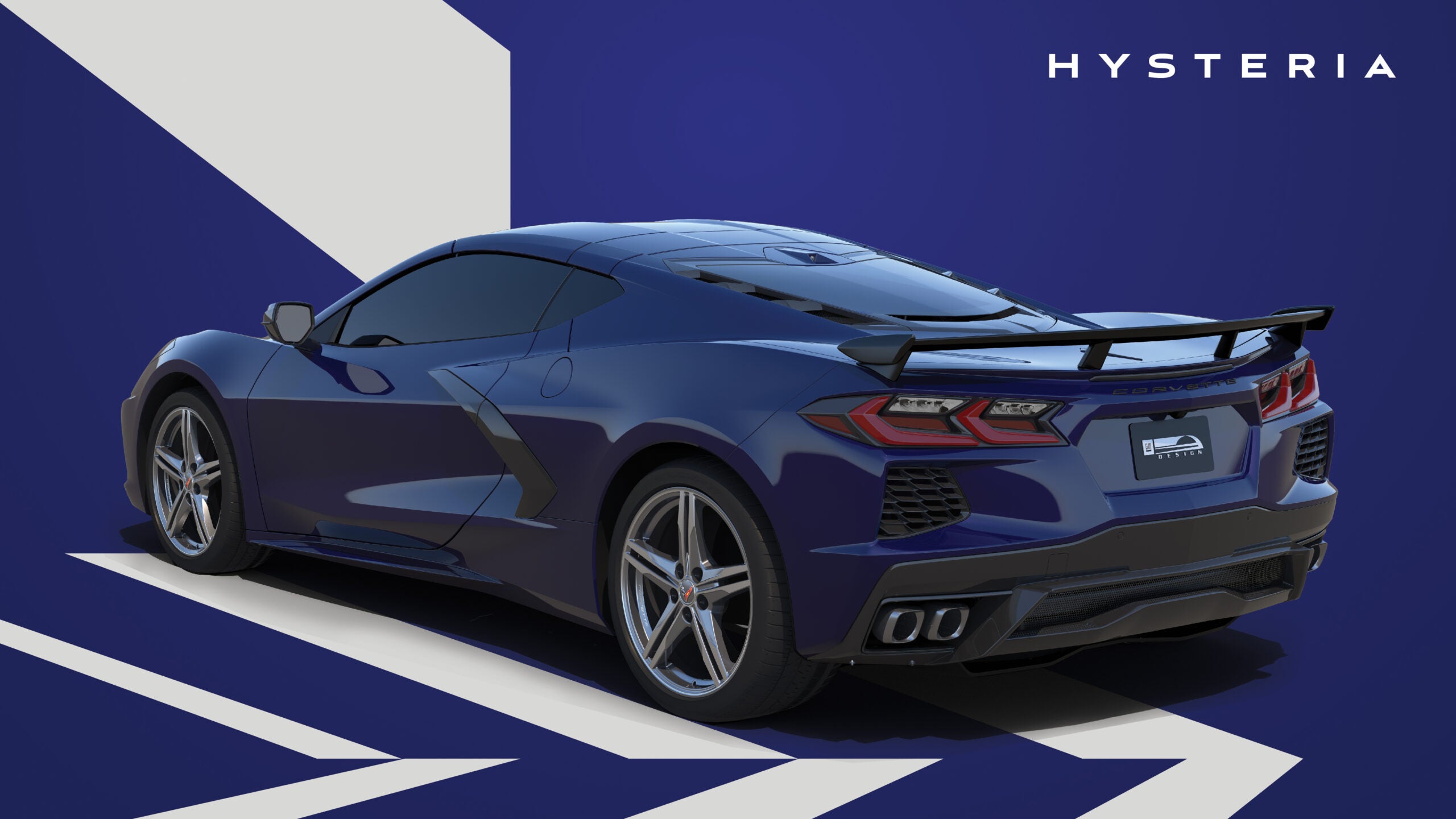 Image of a 2025 Corvette Stingray in Hysteria Purple Metallic with the Z51 Performance Package.