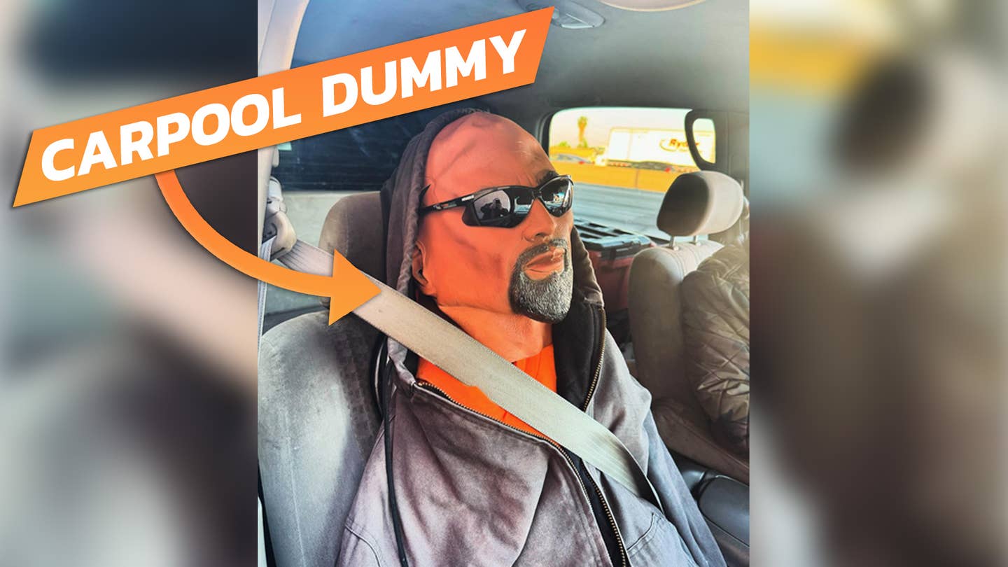 This Carpool Passenger Dummy Was Good Enough to Fool the Cops Until it Wasn’t