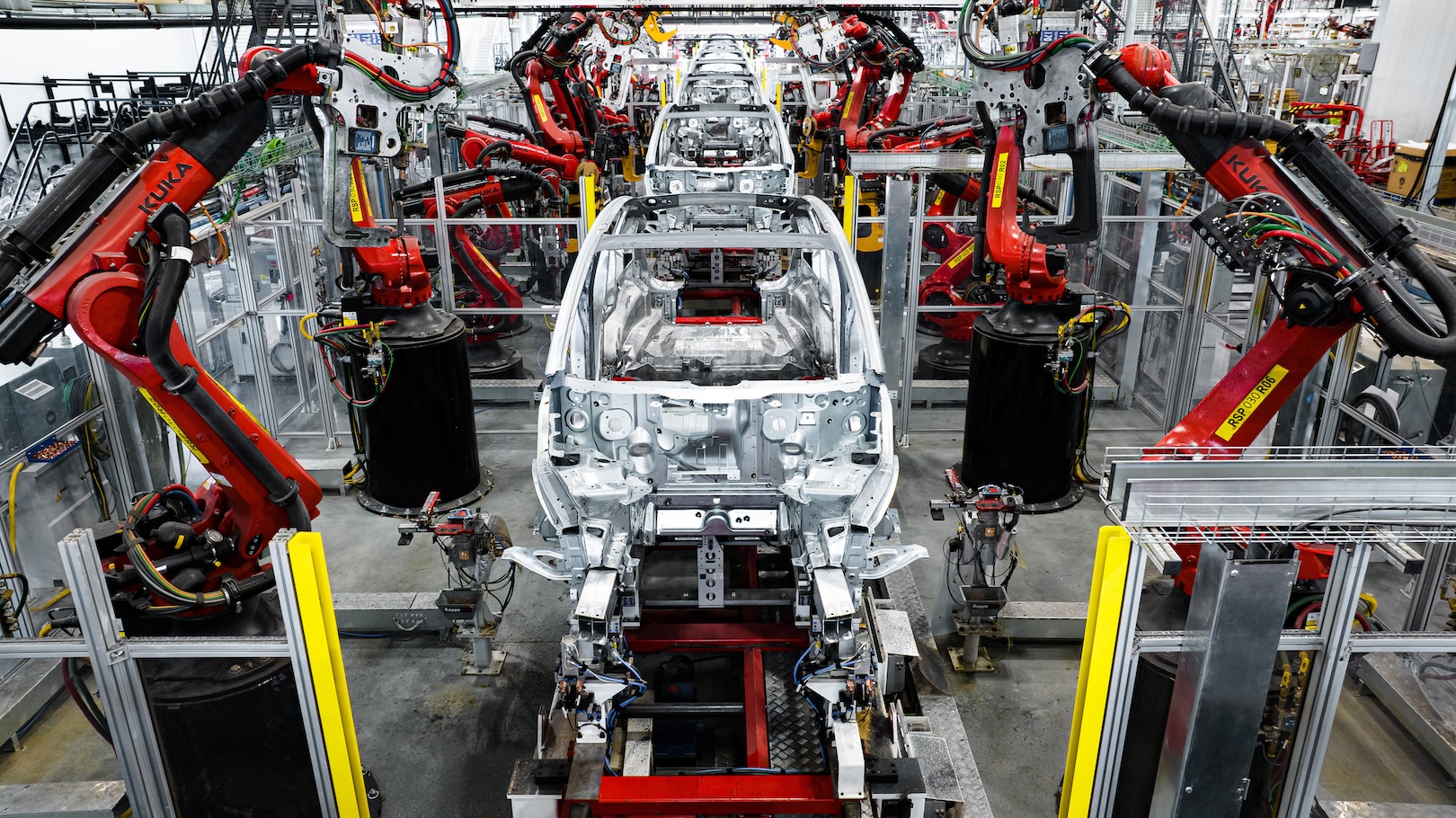 Tesla assembly line in Texas