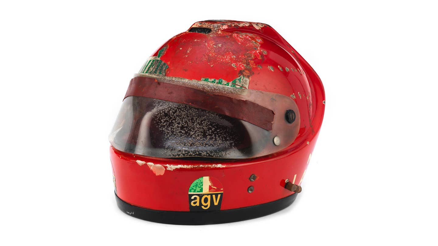 The F1 Helmet Niki Lauda Wore in the Nurburgring Crash Is Going to Auction