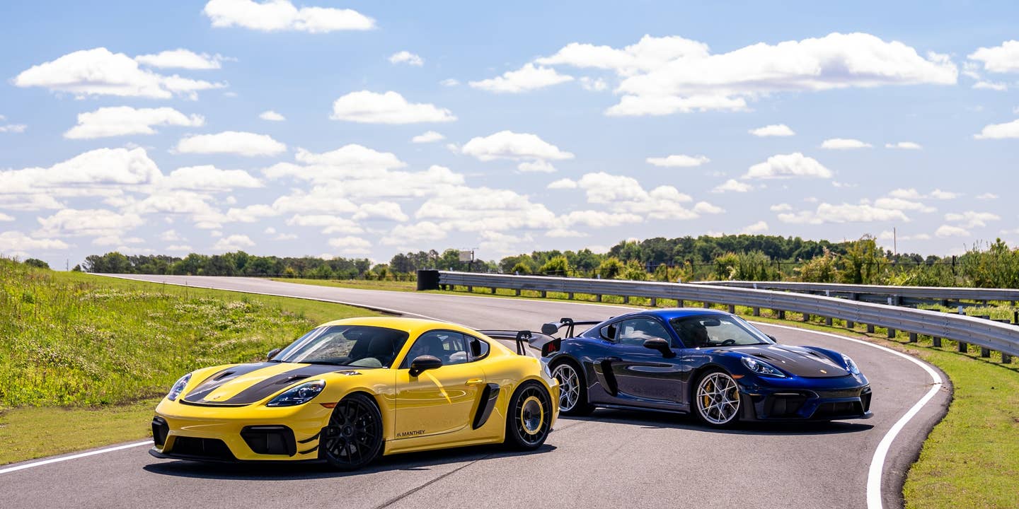 Porsche Now Sells a Manthey Kit for the 718 Cayman GT4 RS—Turbofans and All
