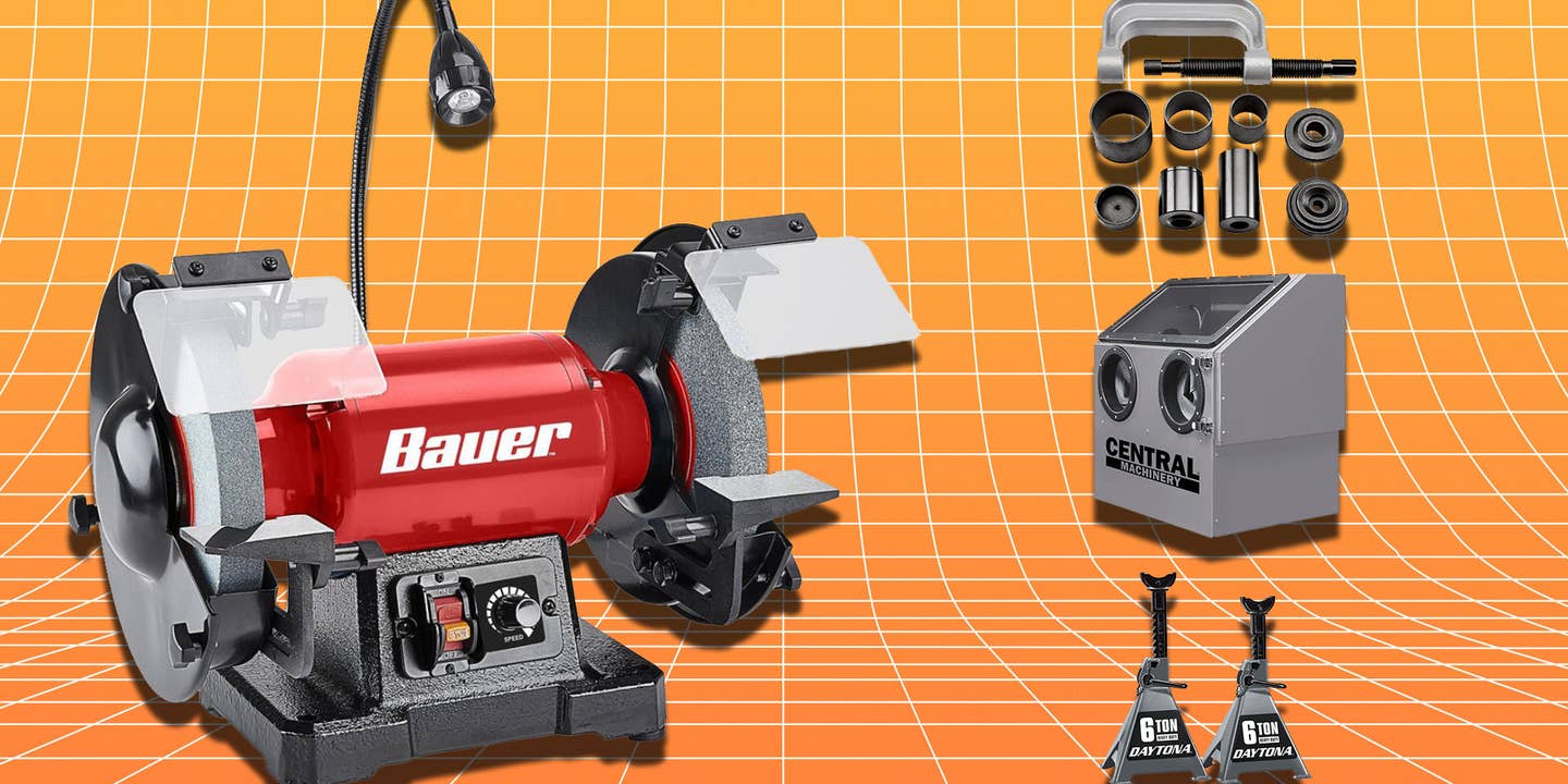 Bench Grinder Deal and Shop Equipment Savings at Harbor Freight