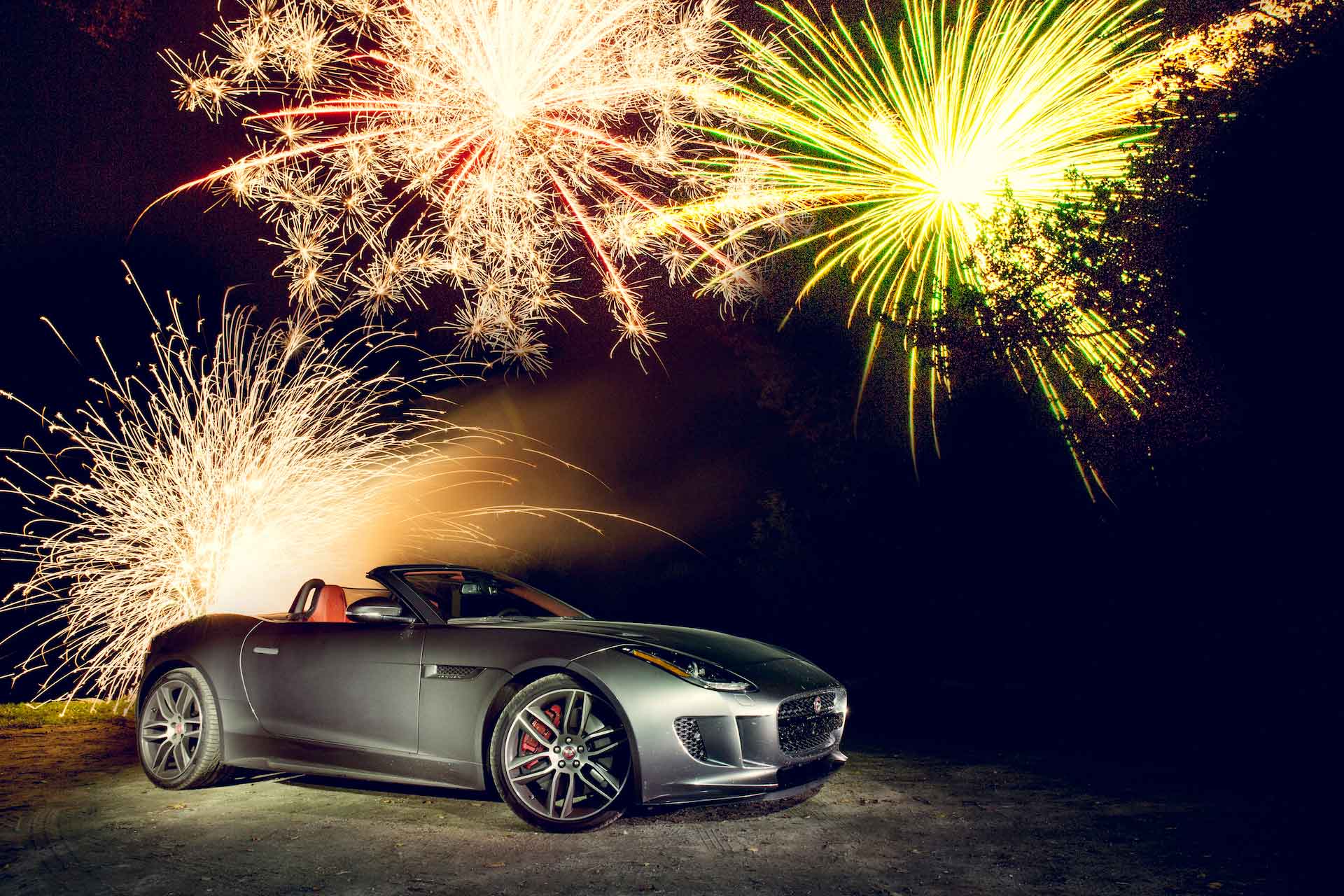 Driving a Jaguar F-Type R to the Best Damn Fireworks Shop in America