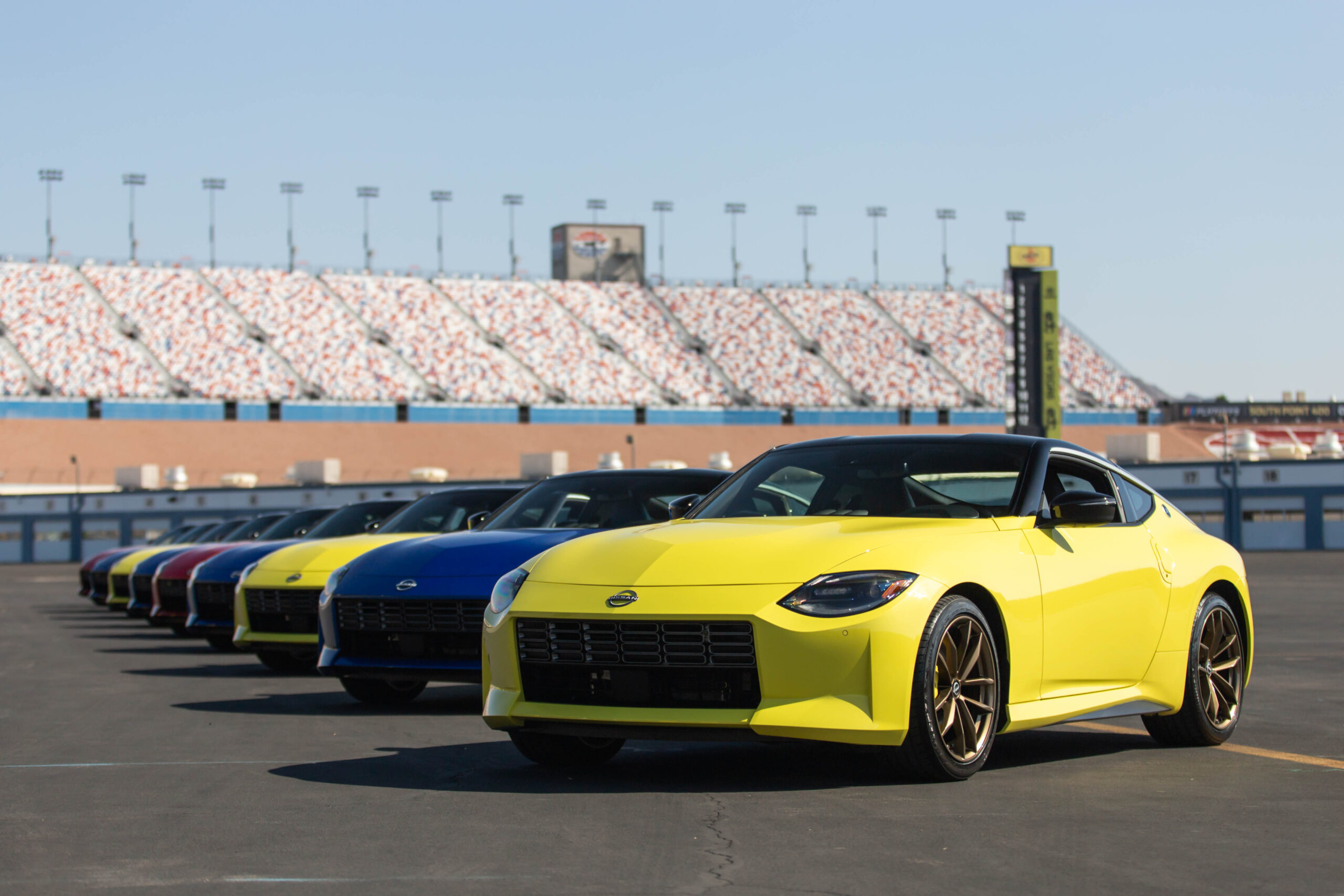 Some all-new Nissan Zs at the track.