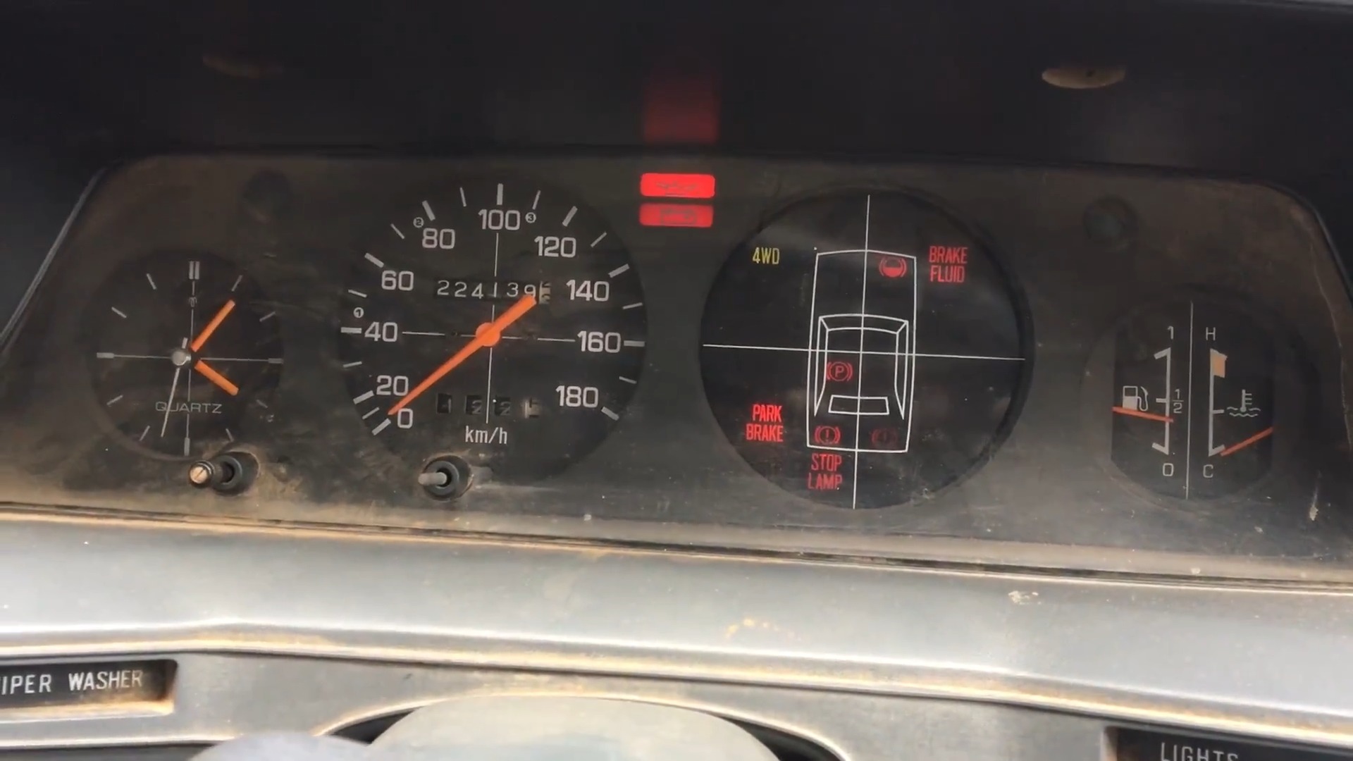 Subaru Brat dashboard.