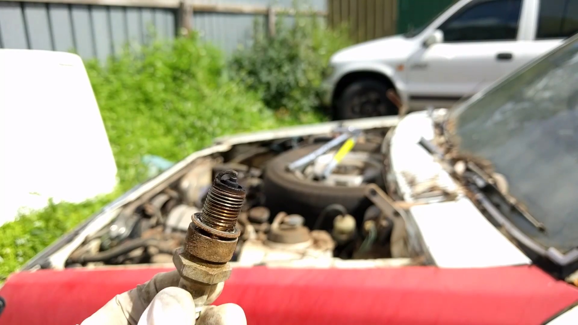 Subaru Brat spark plug.