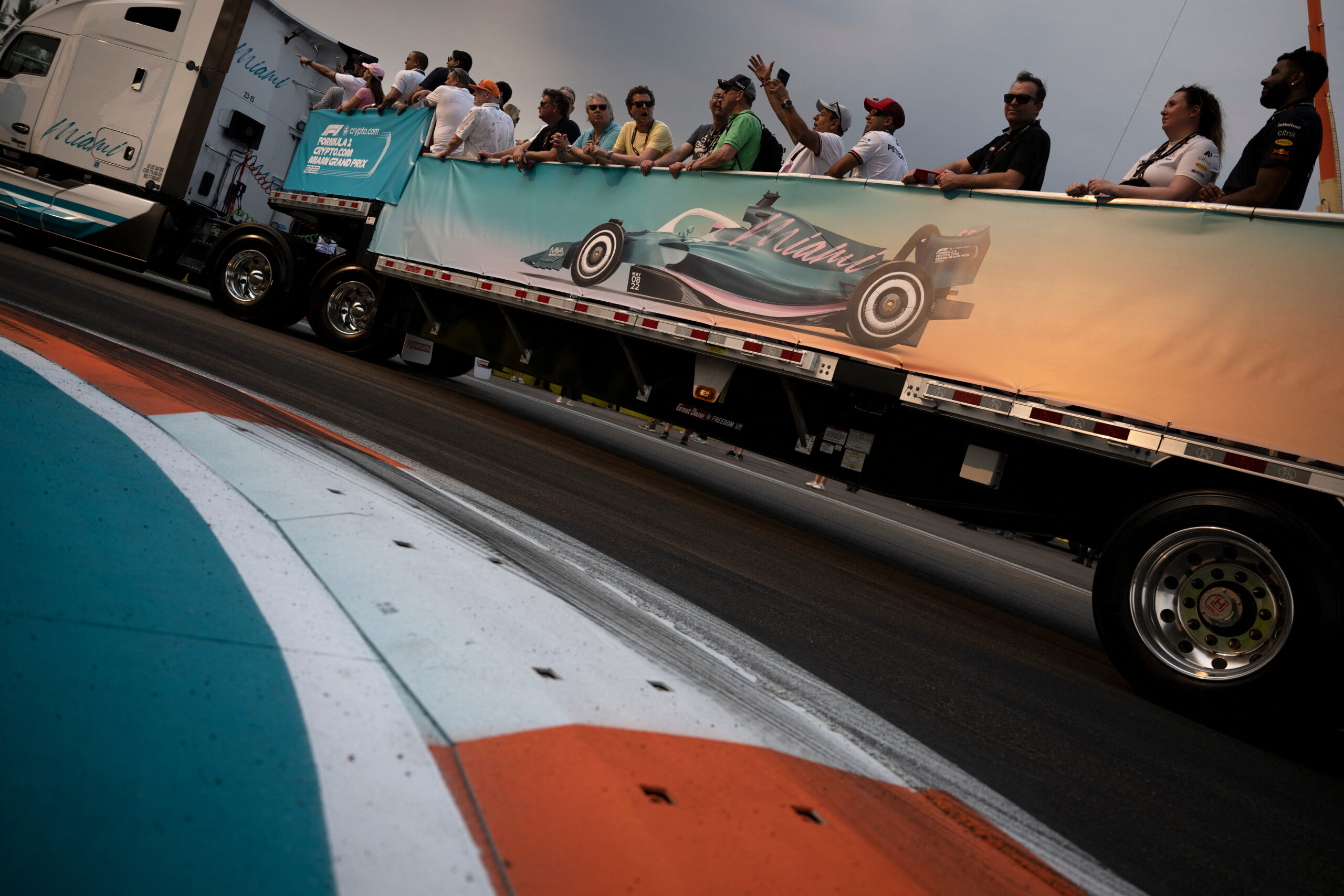 Preparations are underway at the Miami F1 GP.