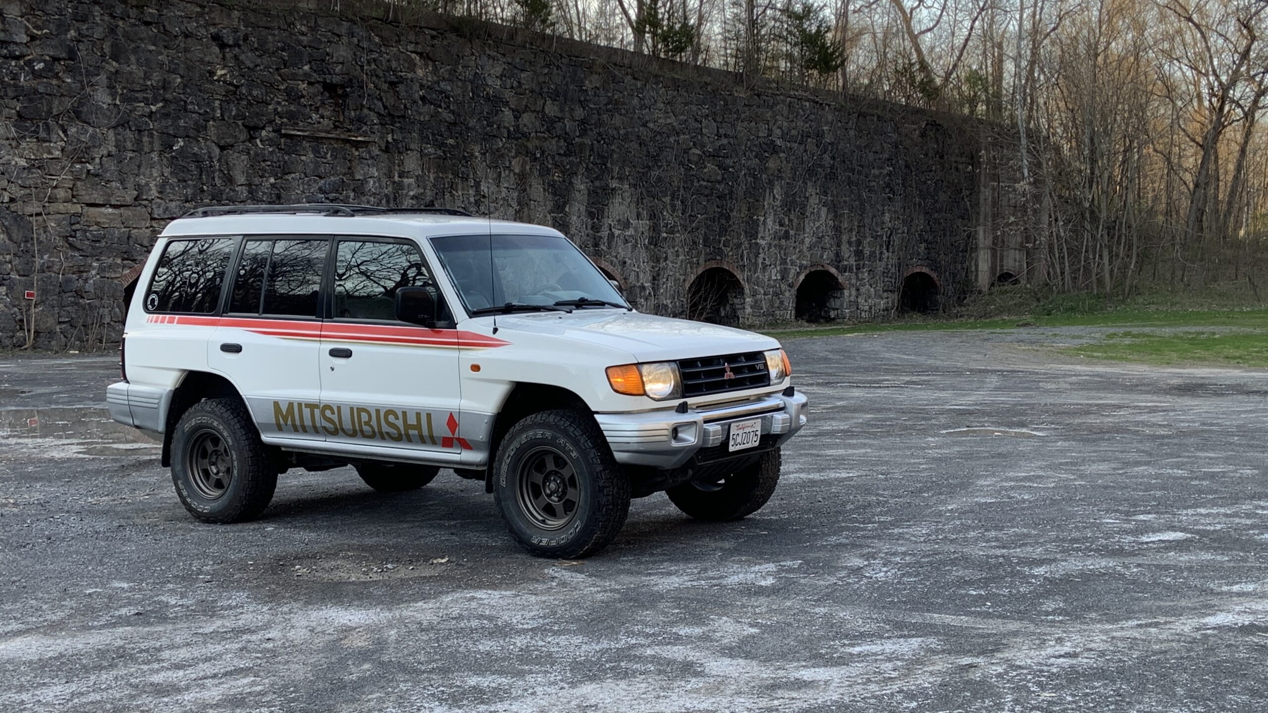 A second-generation Mitsubishi Montero.